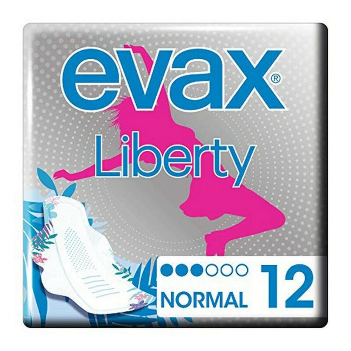 Normal Sanitary Pads with Wings LIBERTY Evax Liberty (12 uds)