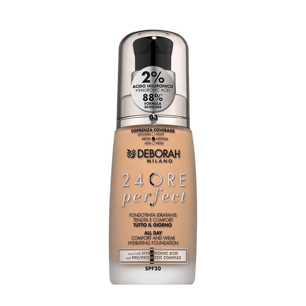 Crème Make-up Base Deborah 4ORE PERFECT Nº 3