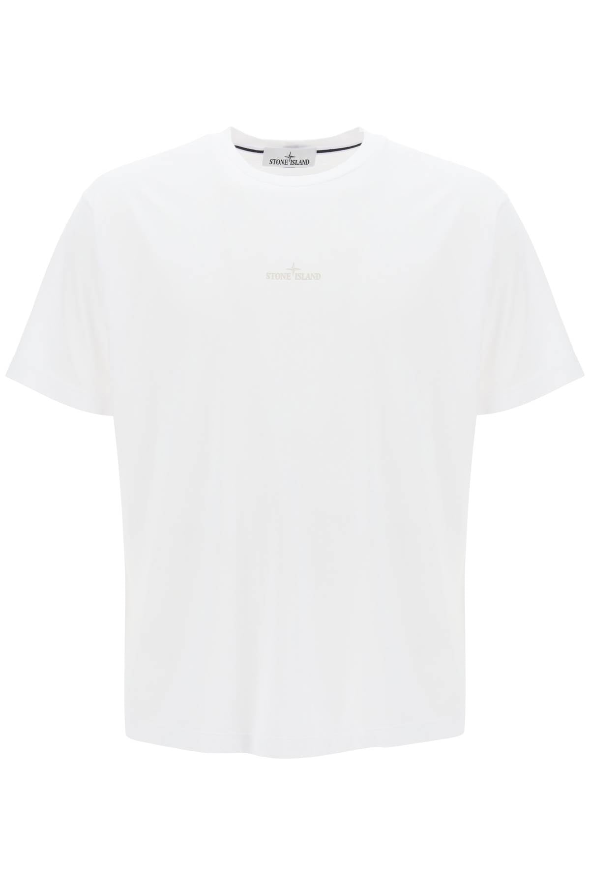 Stone Island t-shirt with lived-in effect print