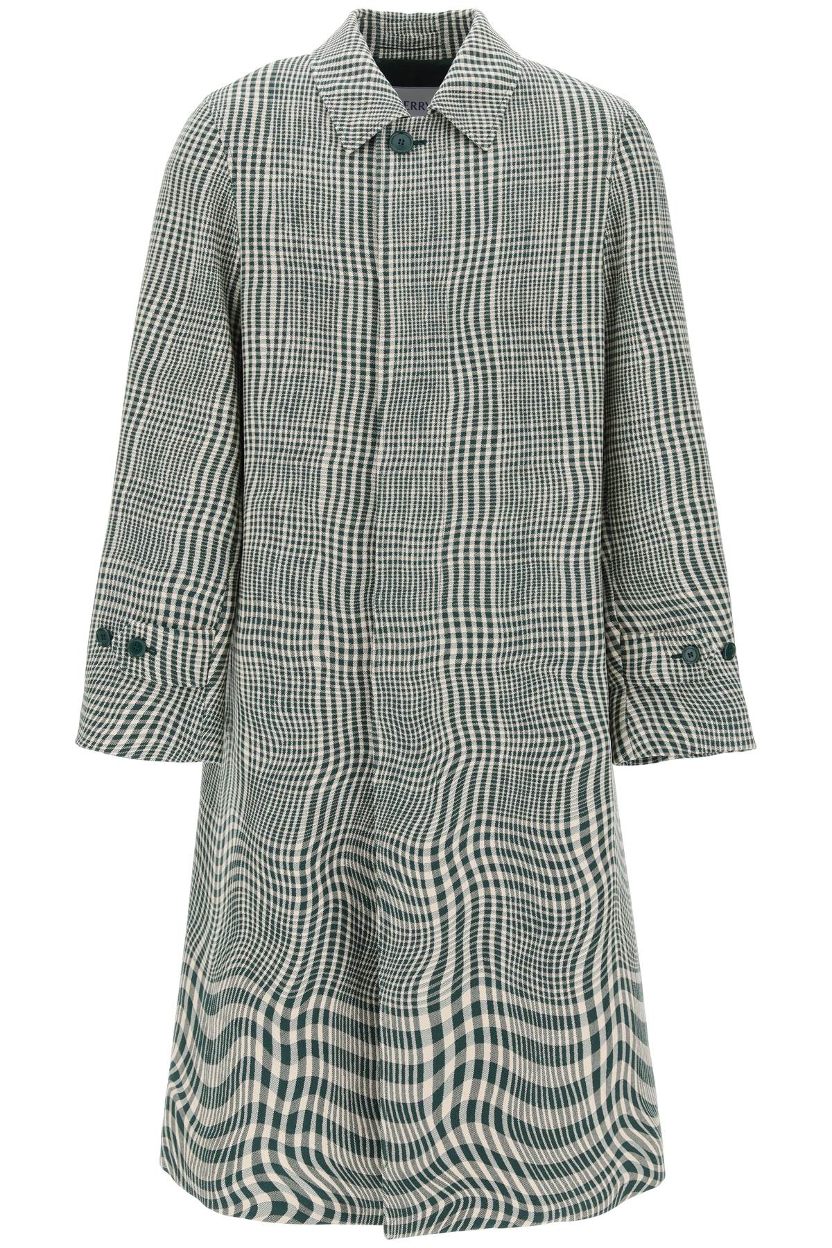 Burberry Burberry houndstooth car coat with