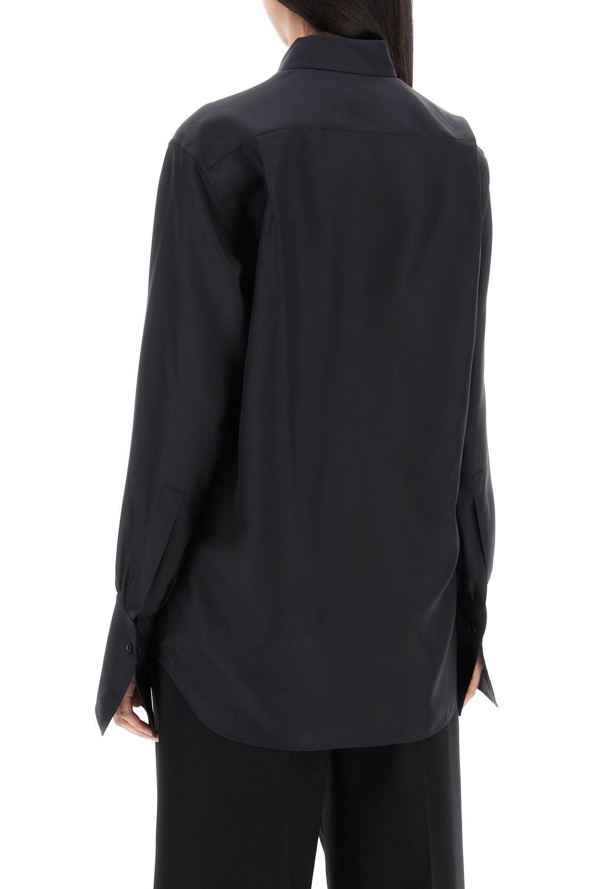 Burberry long-sleeved silk shirt