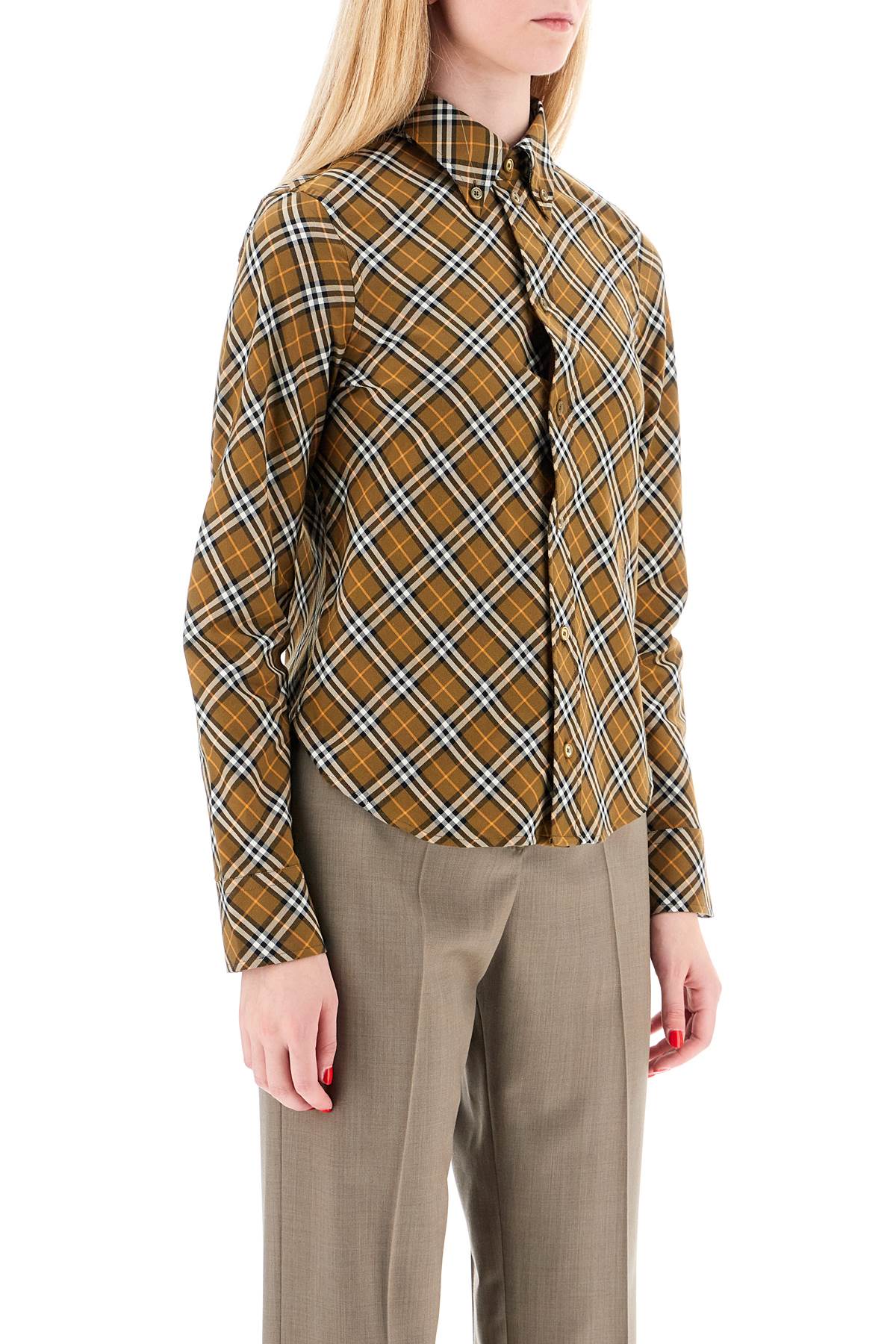 Burberry ered shirt with button-down collar