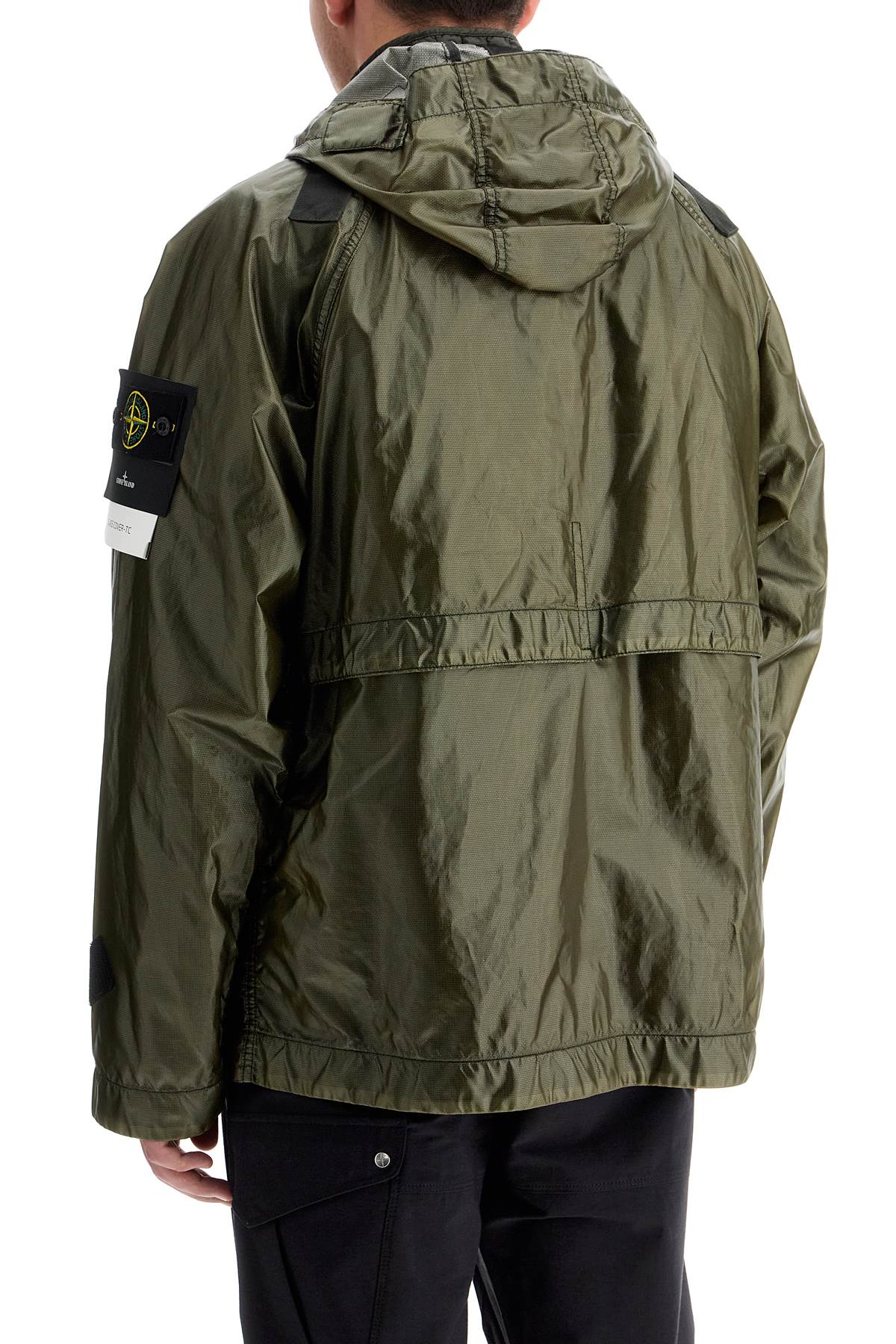 Stone Island glass cover-tc jacket with detachable interior