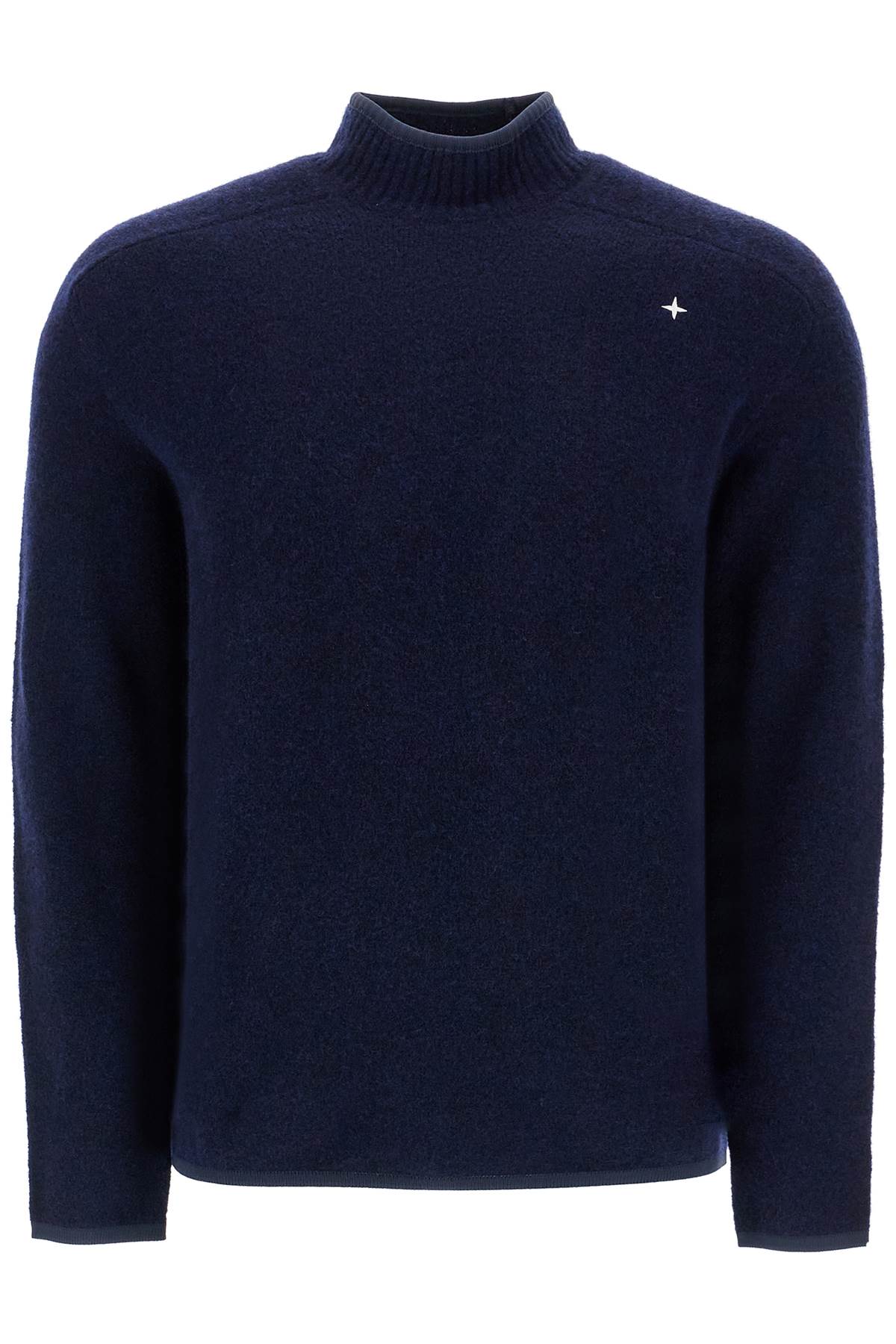 Stone Island brushed wool blend pullover sweater