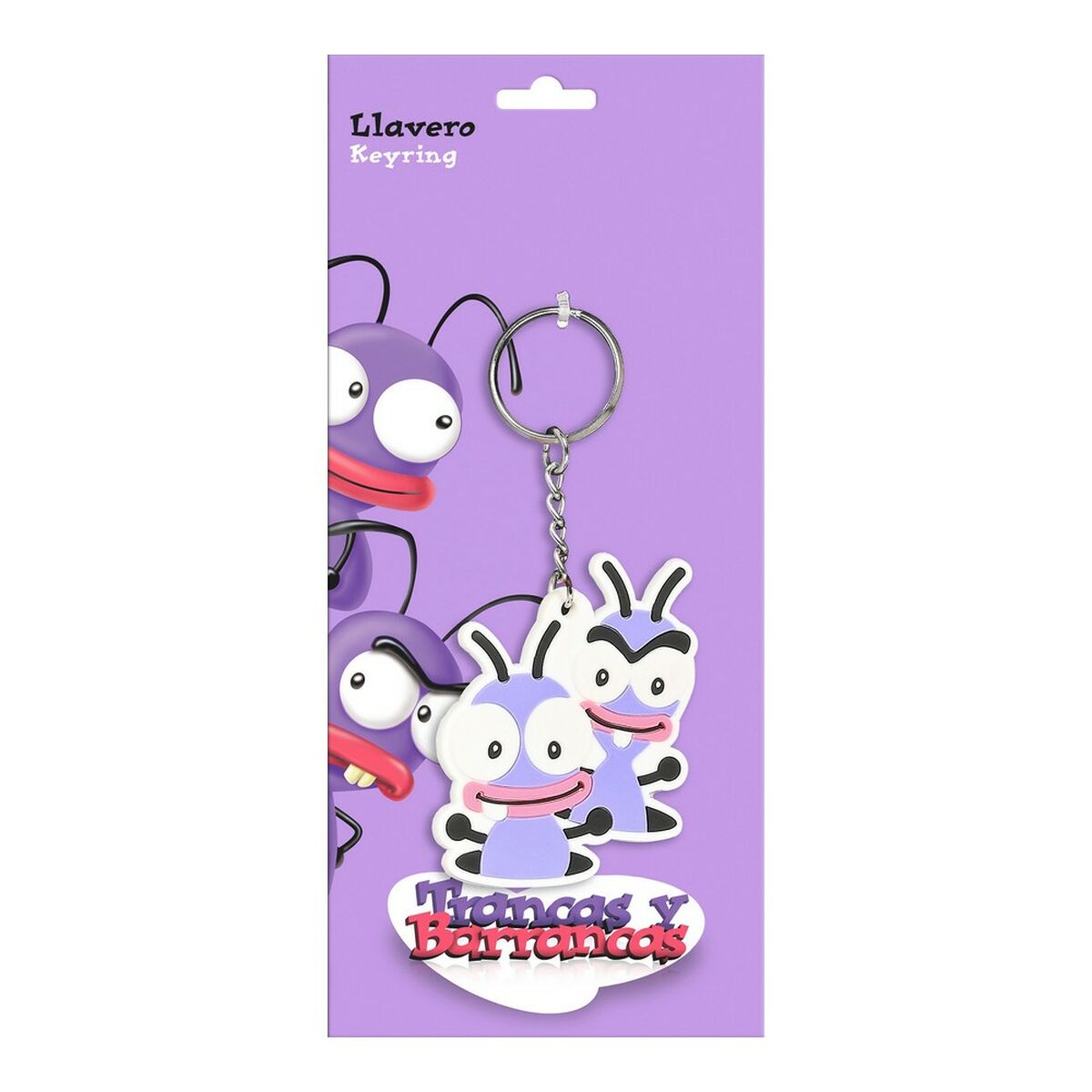 Keychain El Hormiguero Purple Black (8 x 3 cm)