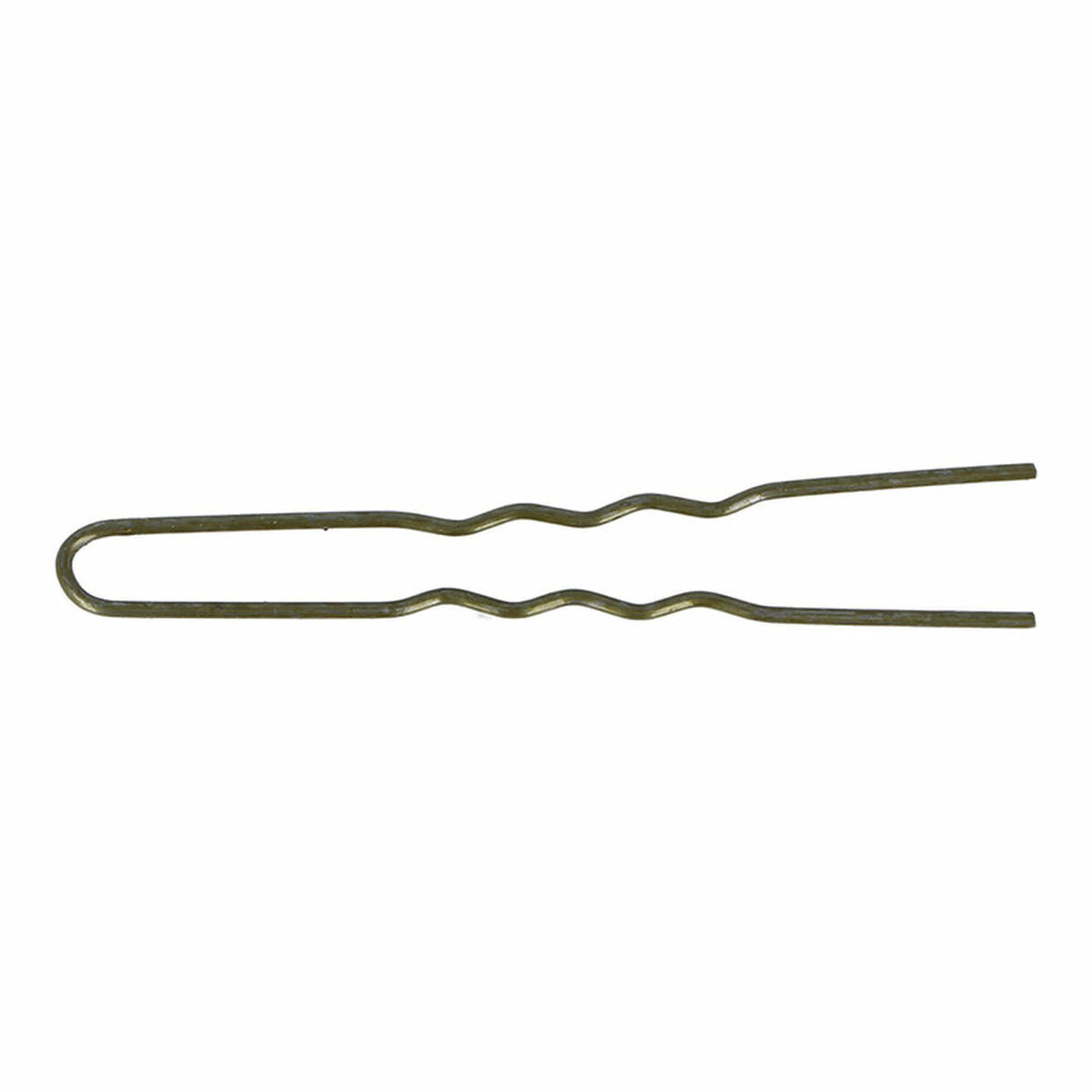 Bun hairpins Eurostil 400 HORQ.INVISIBLES Bronze (400 uds)(65 mm)