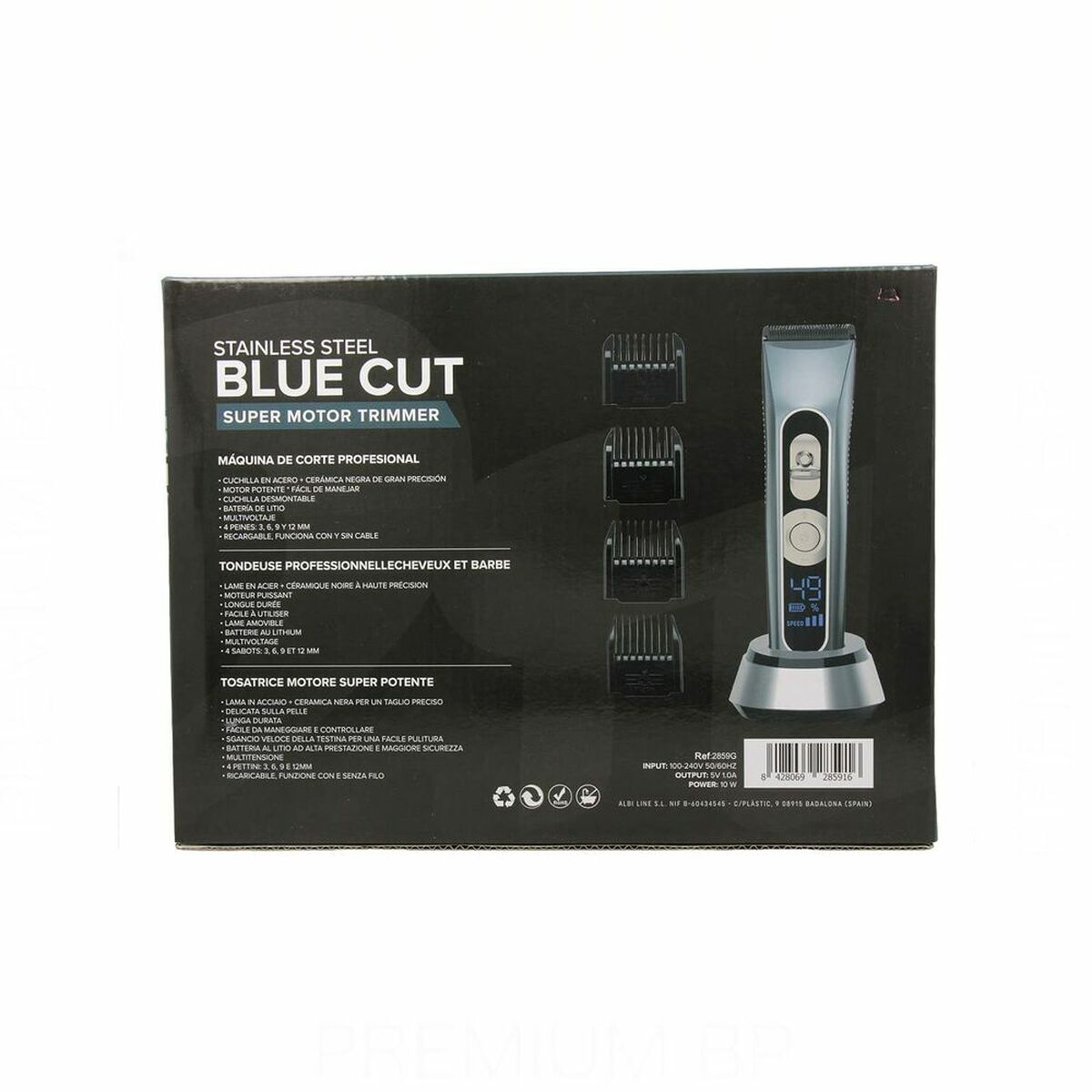 Hair clippers/Shaver Albi Pro Blue Cut 10W