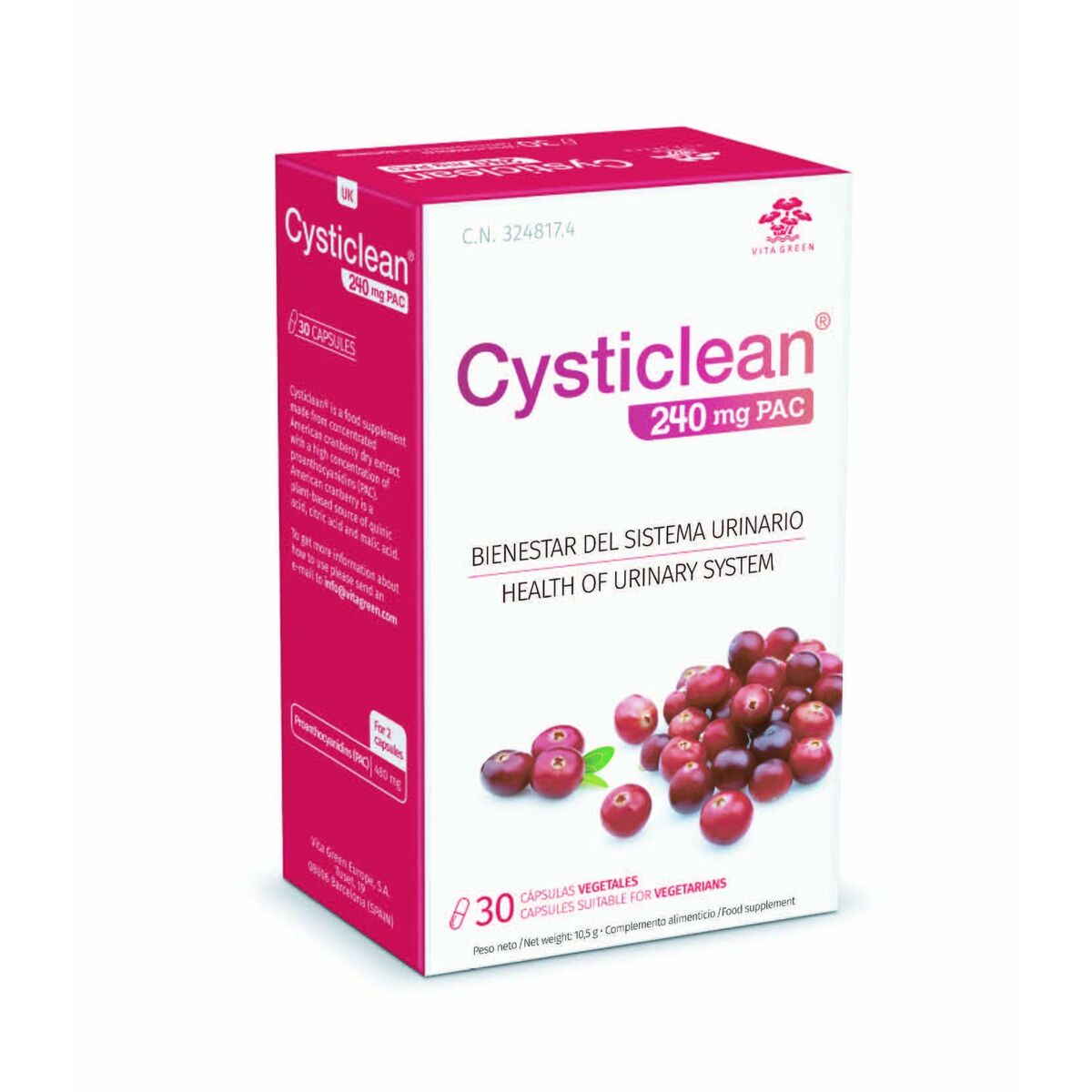 Digestive supplement CYSTICLEAN Classic 30 Units