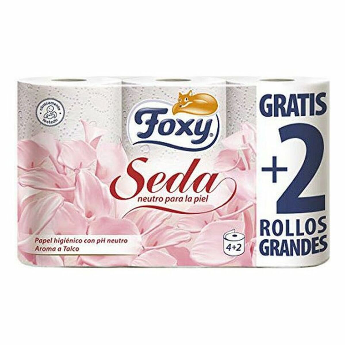 Toilet Roll Seda PH Neutro Foxy (6 uds)