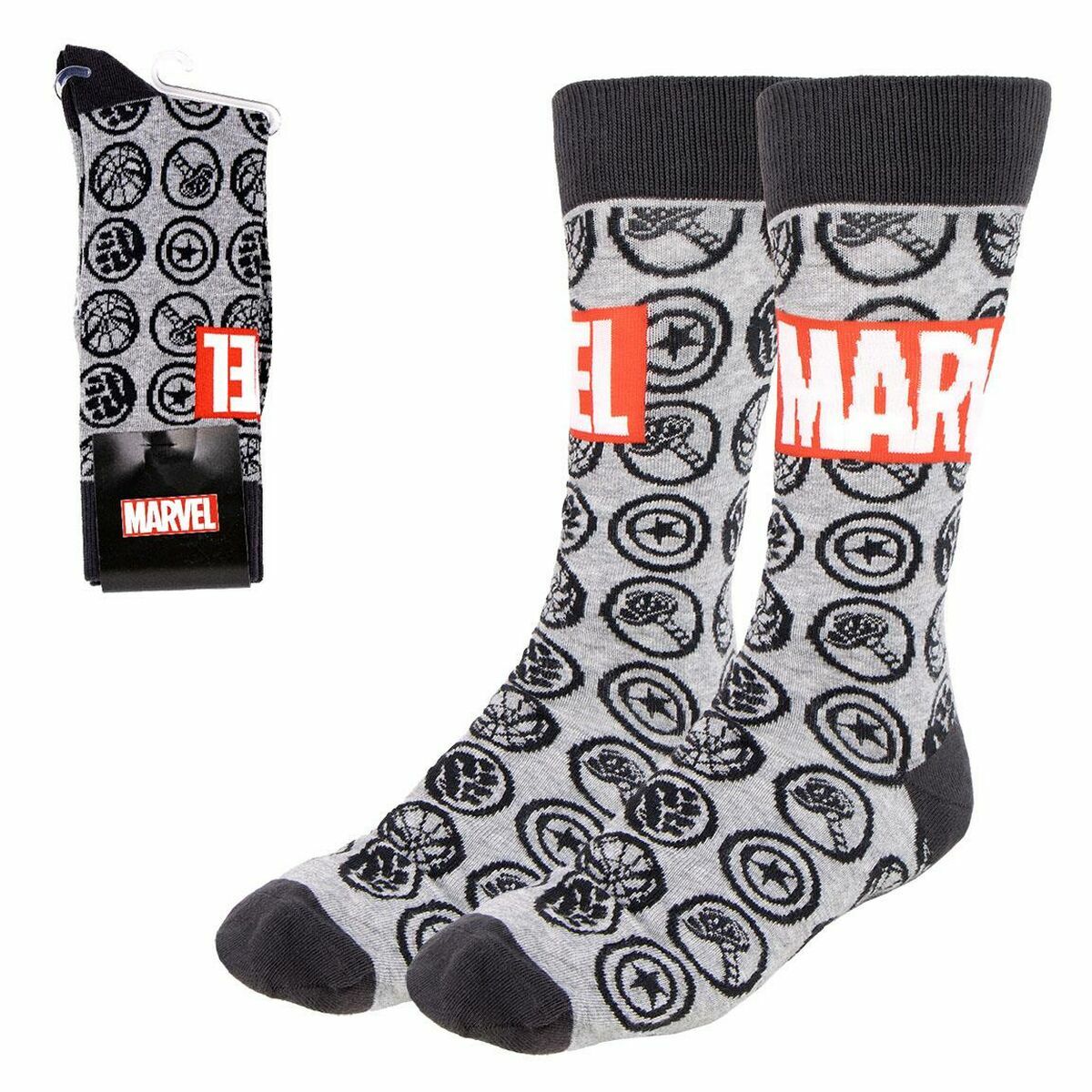Socks Marvel Grey Unisex