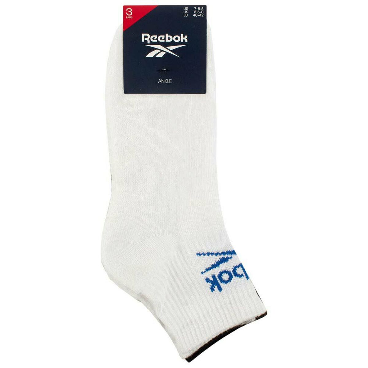 Sports Socks Reebok NKLE R 0255  White