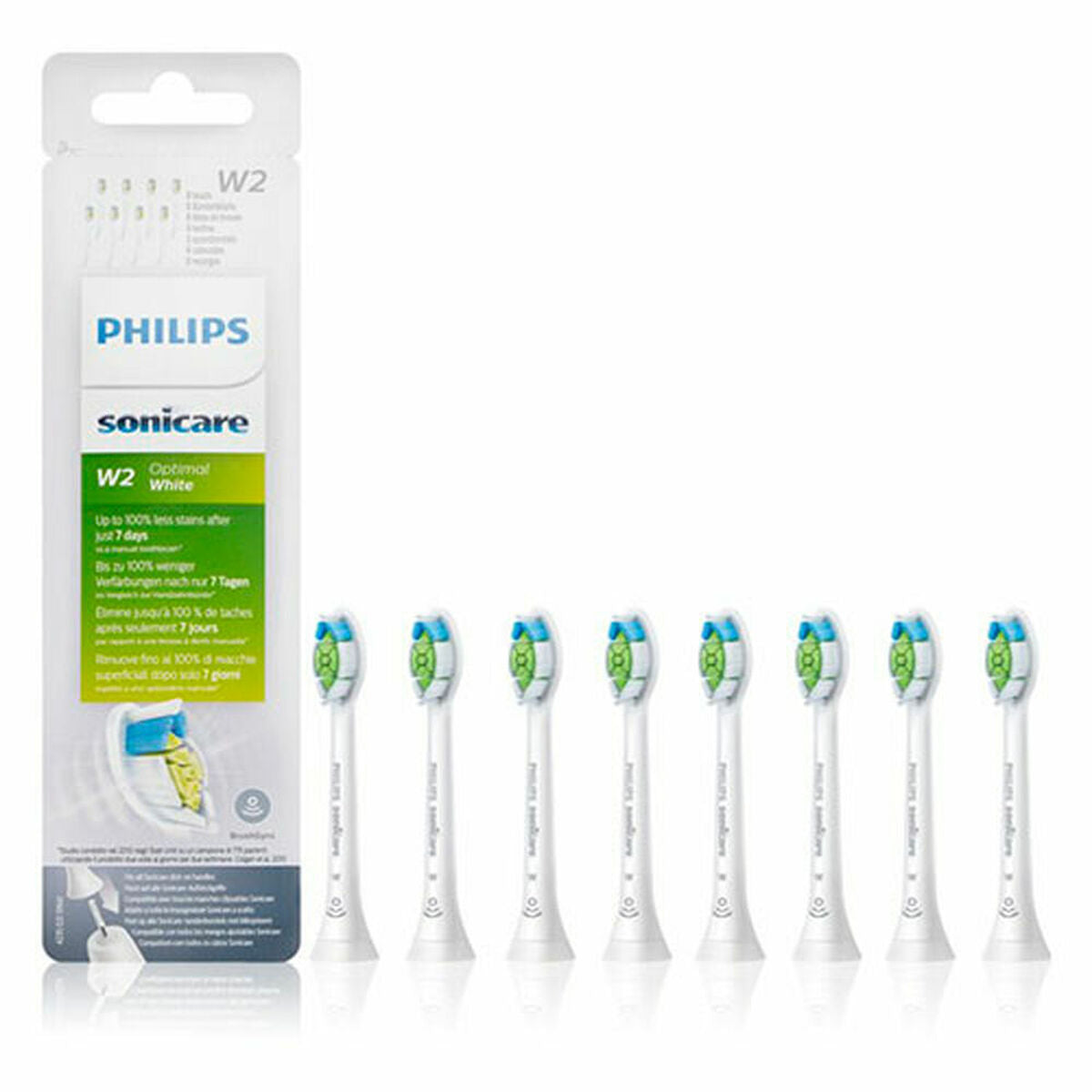 Replacement Head Philips Paquete de 8 cabezales de cepillado sónicos estándar