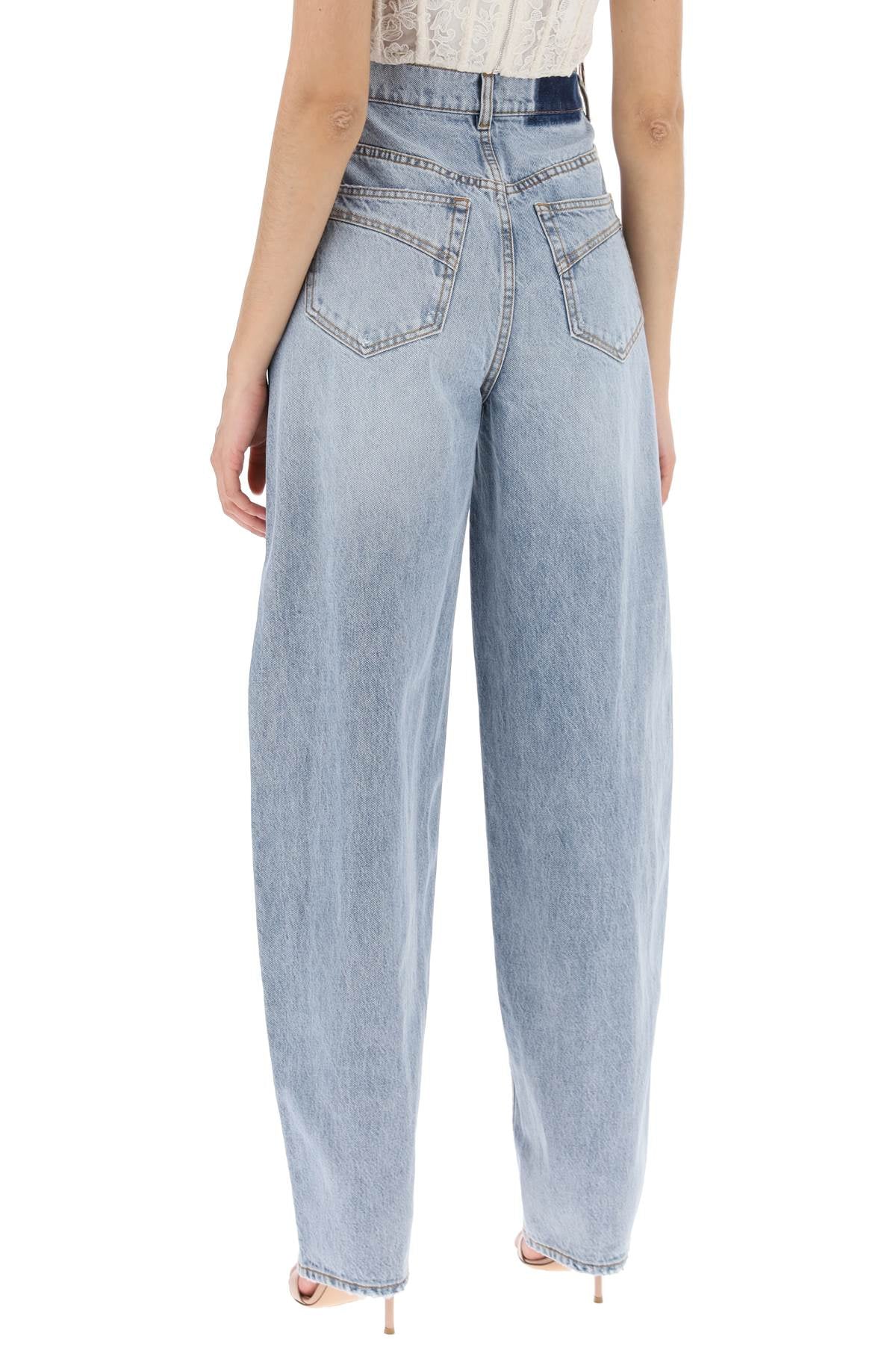 Zimmermann "curved leg natural jeans for