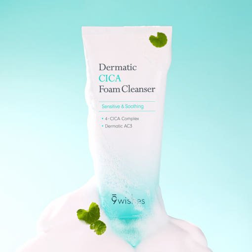 9wishes Dermatic CICA Foam Cleanser 150ml - JOSEPH BEAUTY