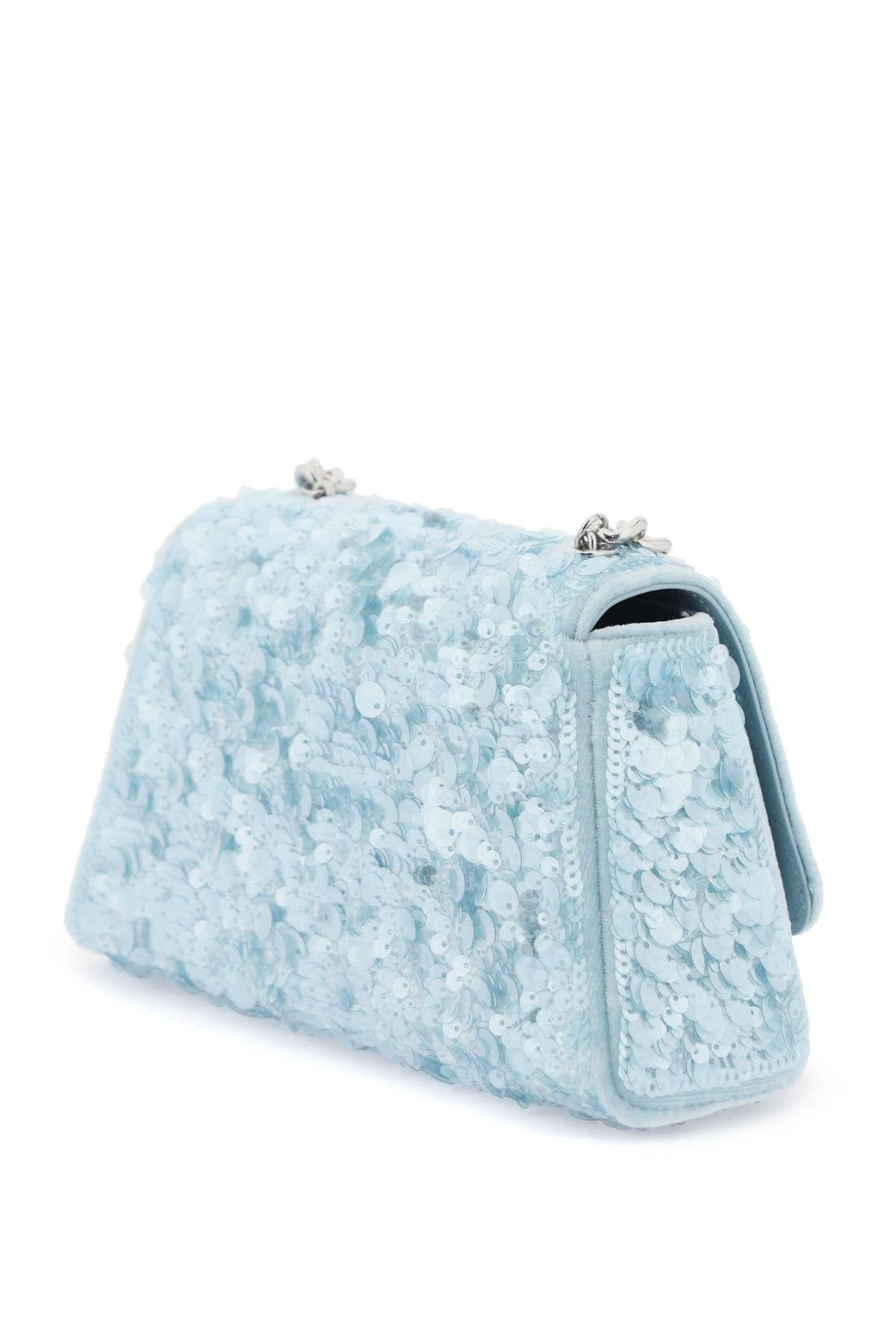 Self Portrait Self Portrait sequined bow mini shoulder bag