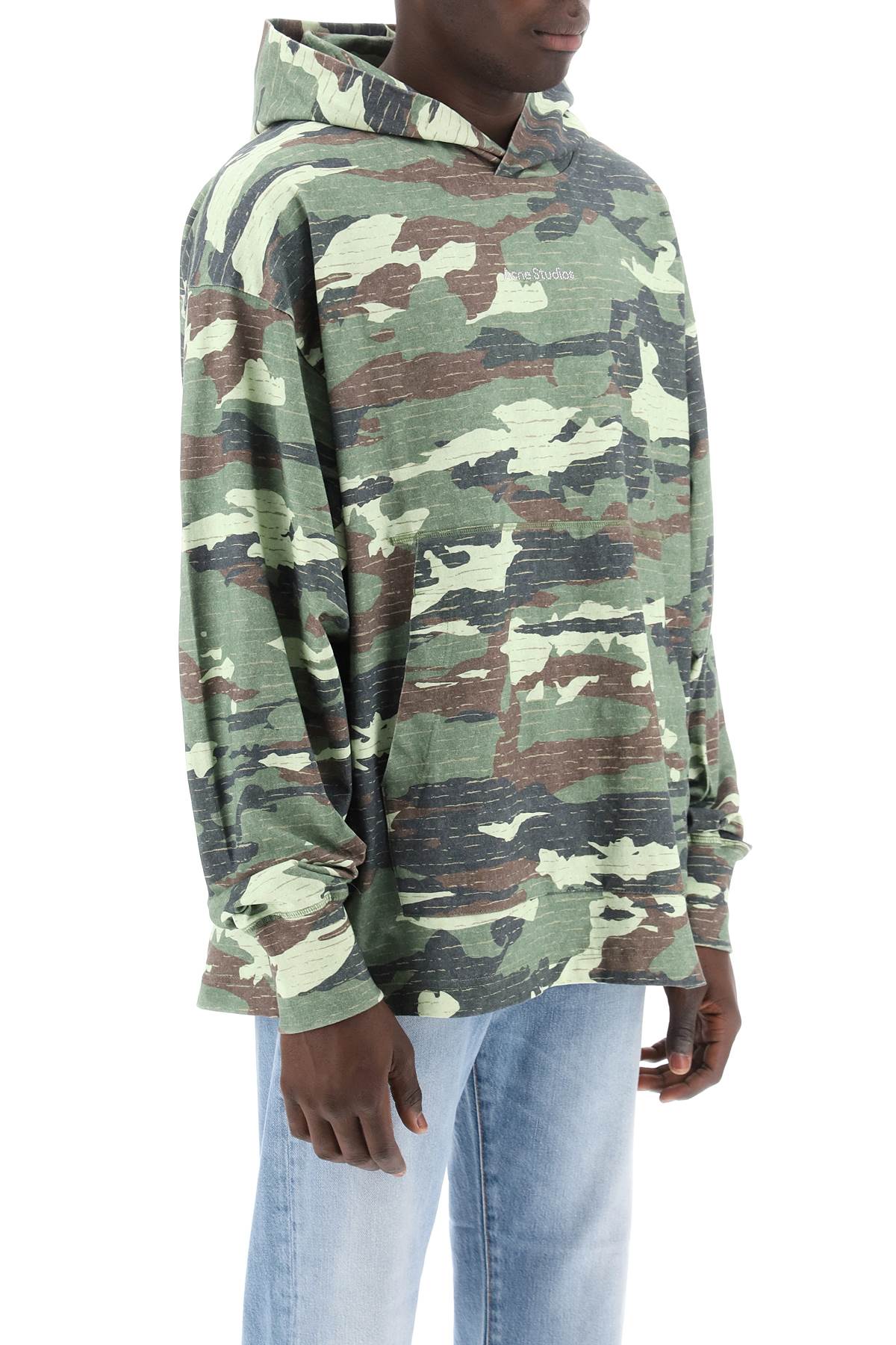 Acne Studios Acne Studios camouflage hoodie sweatshirt with