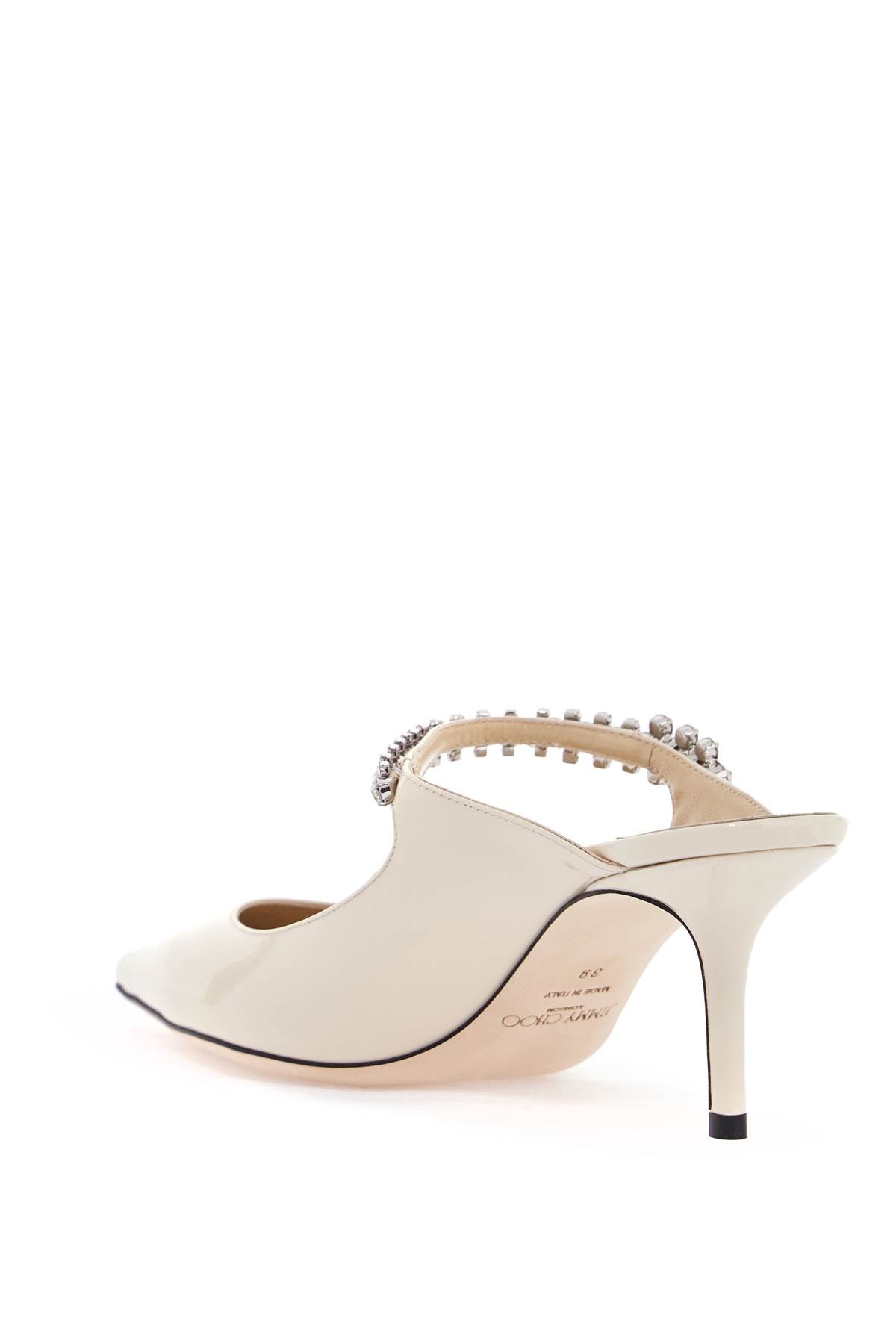 Jimmy Choo patent leater bing 65 mules