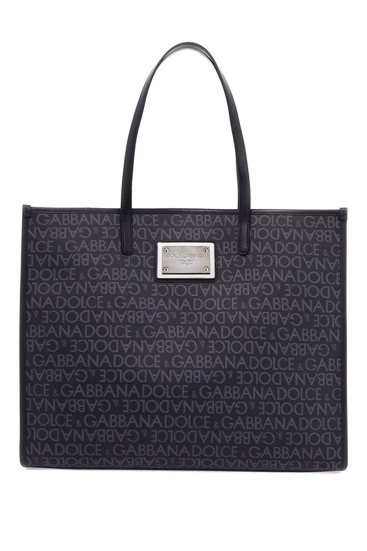 Dolce & Gabbana large jacquard-coated tote bag