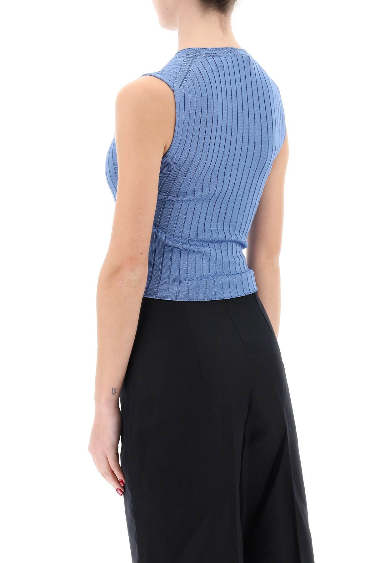 Marni sleeveless ribbed knit top