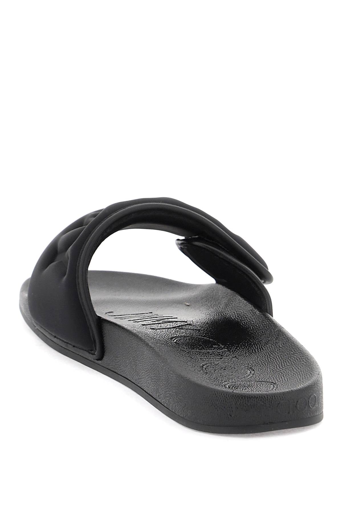 Jimmy Choo slides with logo