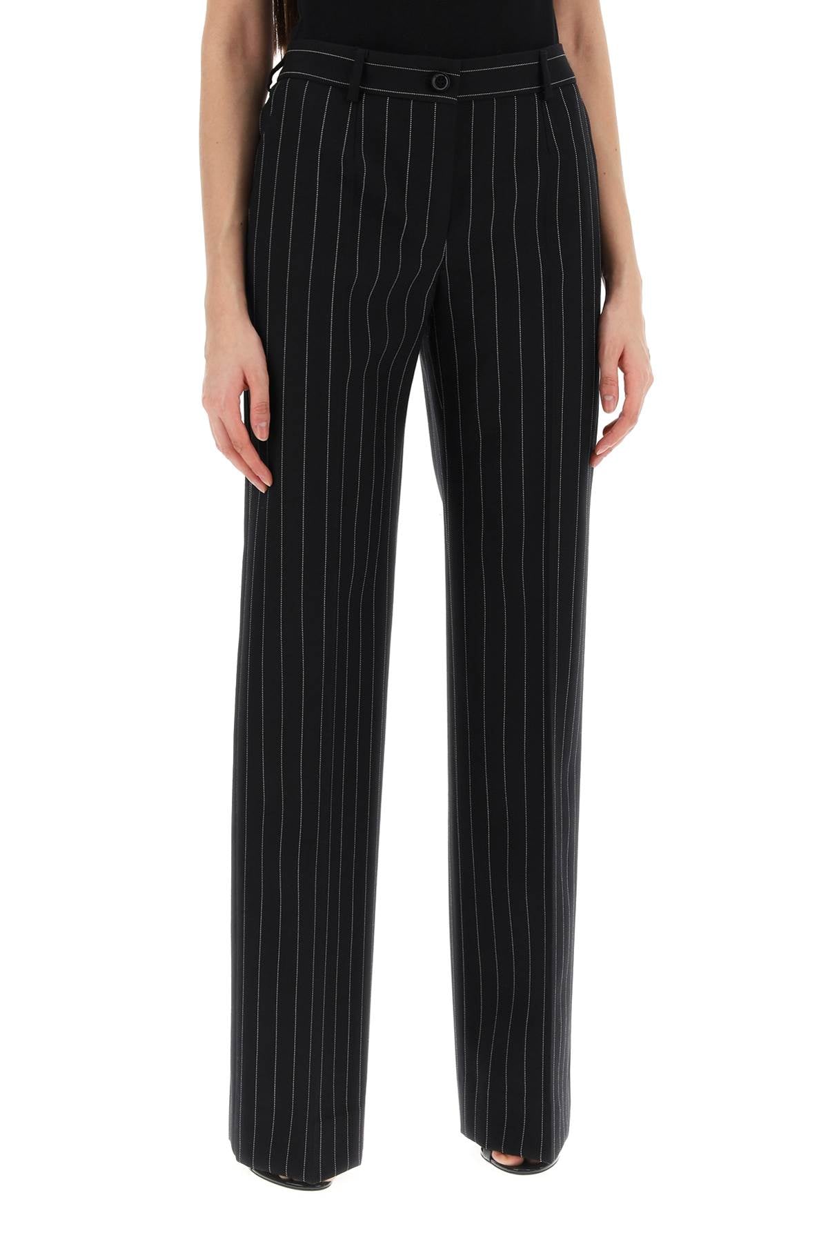 Dolce & Gabbana striped flare leg pants