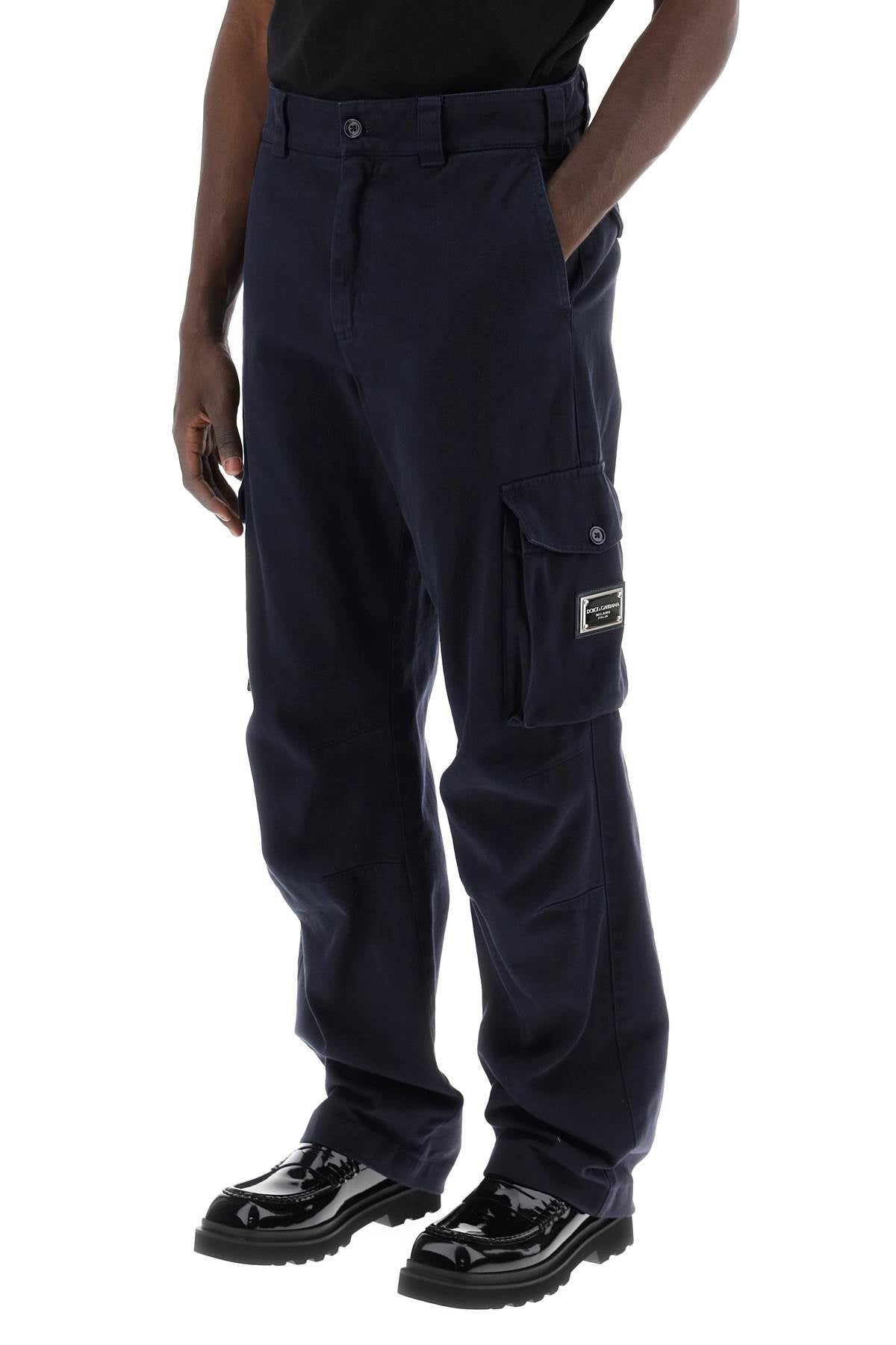 Dolce & Gabbana Dolce & Gabbana cargo pants with logo plaque