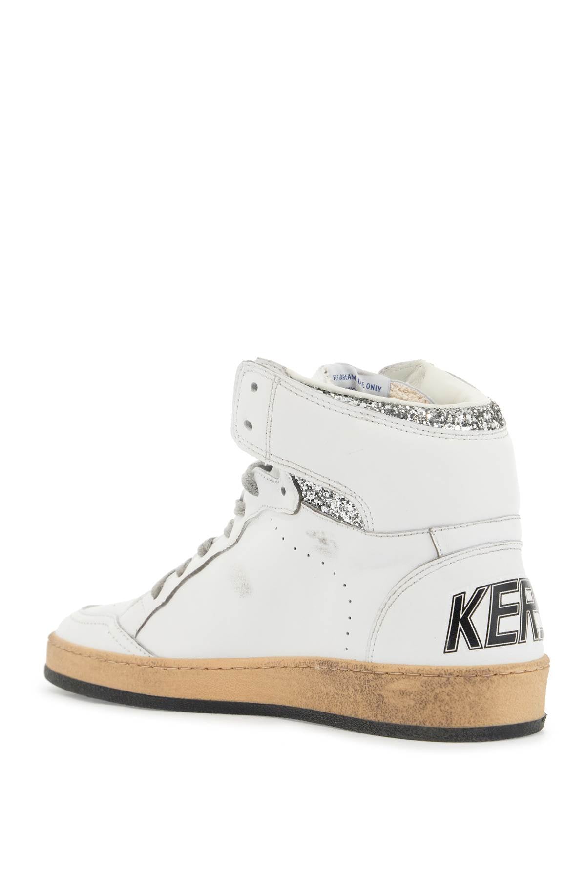 Golden Goose super-star glitter sneakers with spark