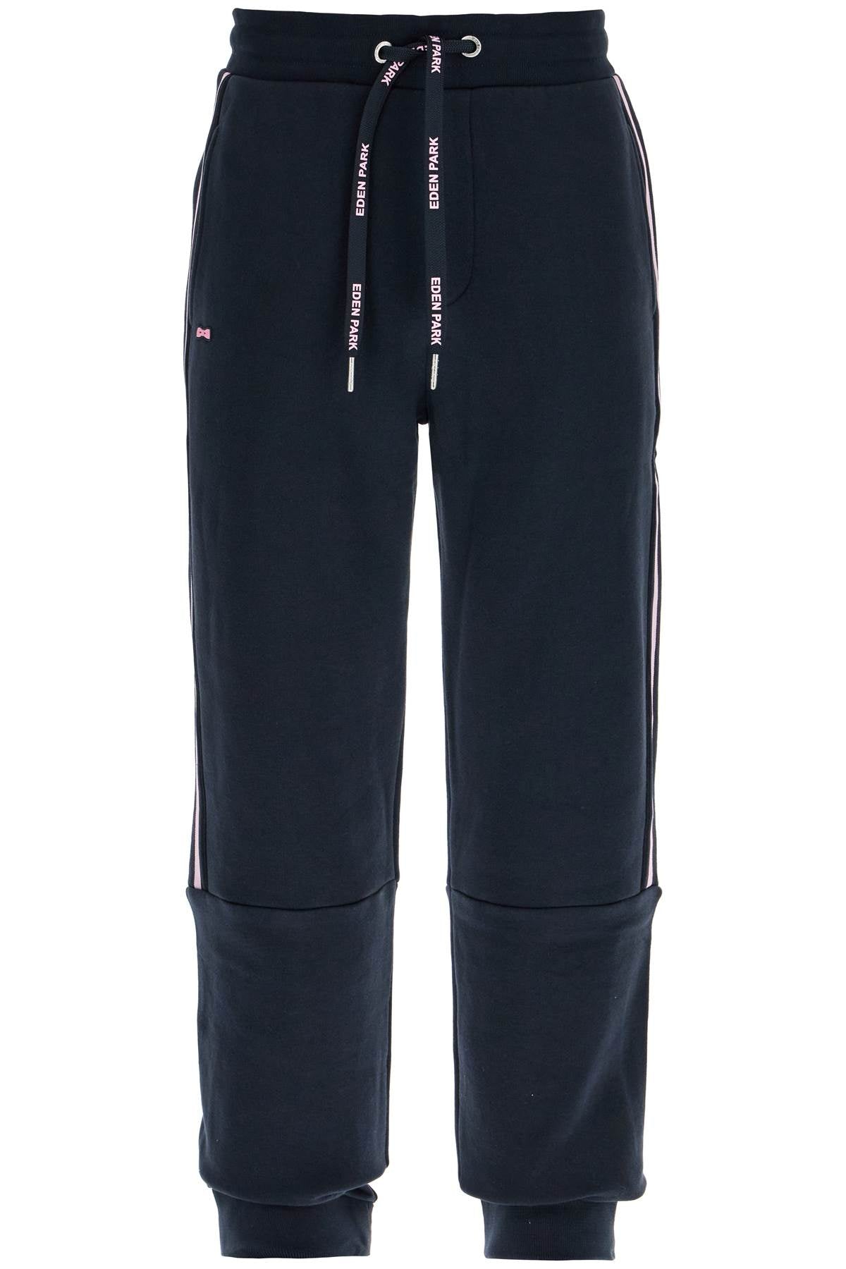 EDEN PARK contrast band joggers with eight