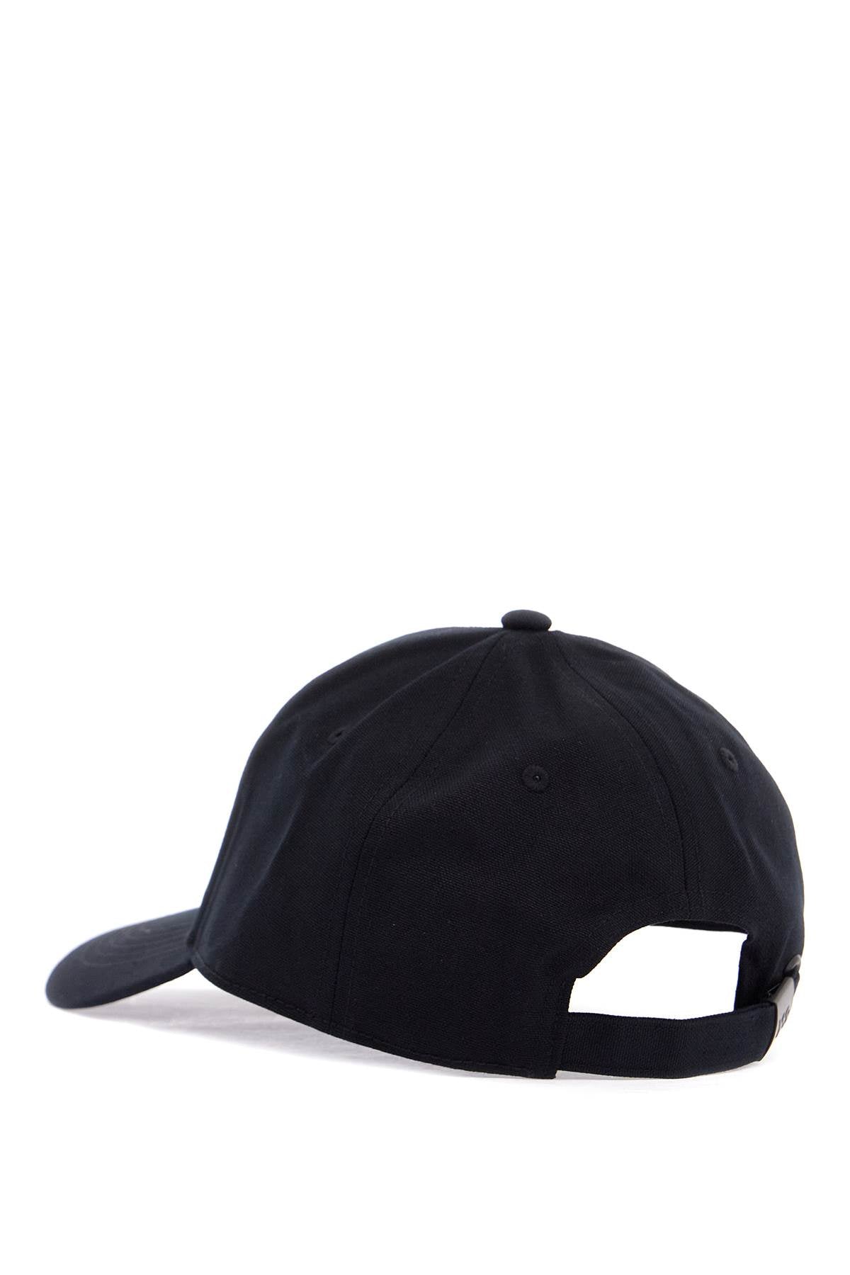 Y-3 black cotton 6-panel cap