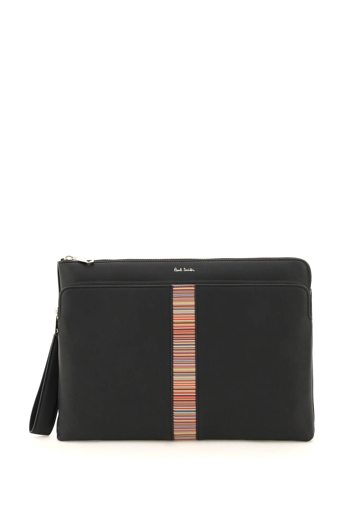 Paul Smith Paul Smith signture stripe leather pouch