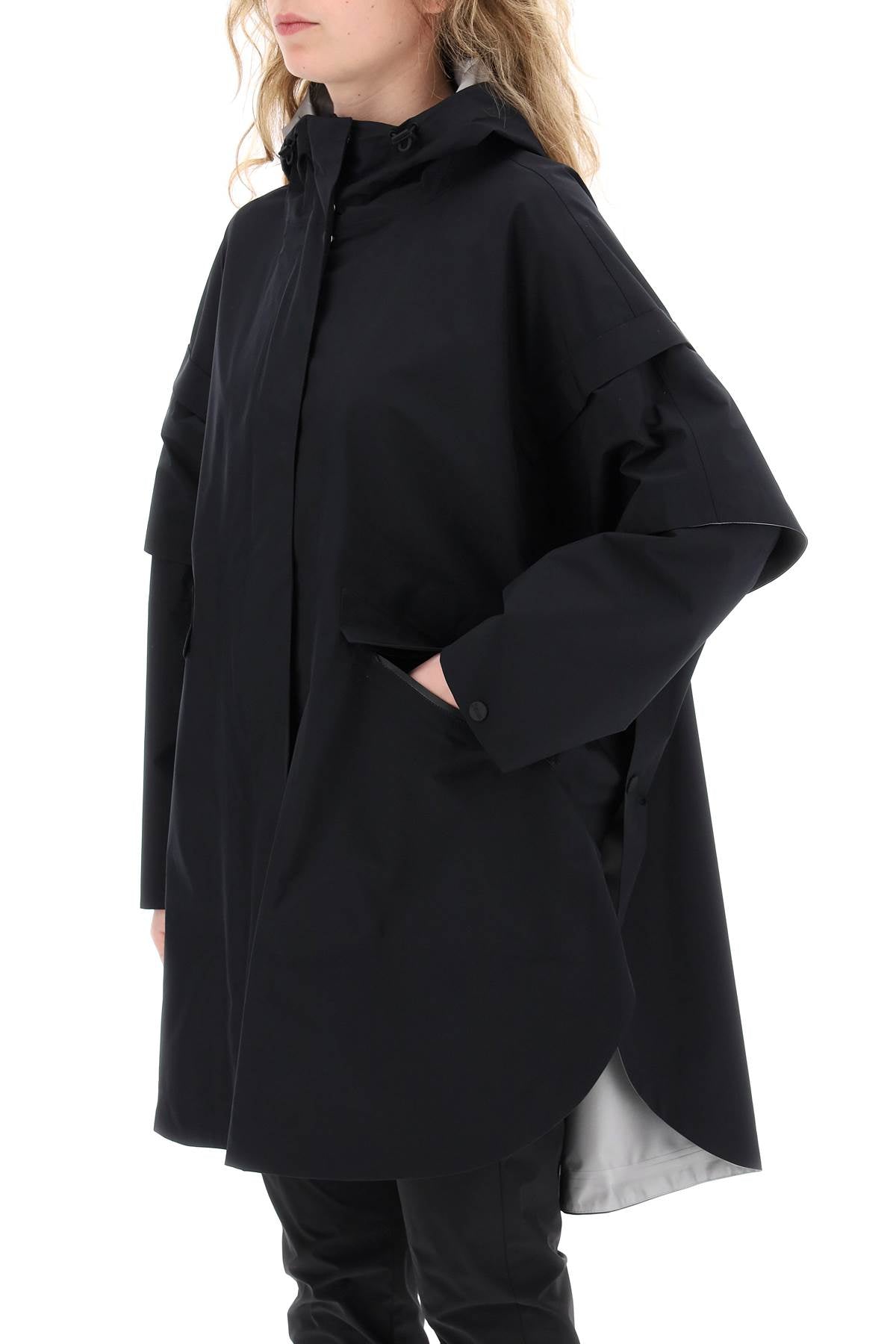 Herno Laminar "removable sleeve cape coat