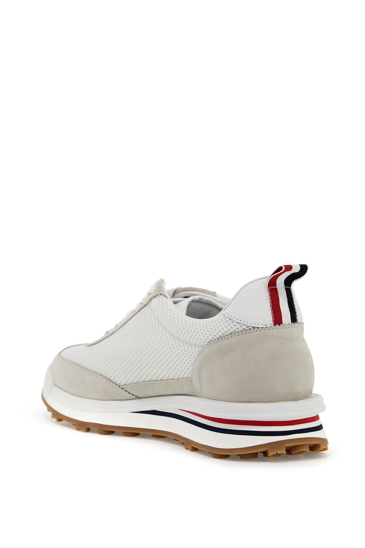 Thom Browne Thom Browne mesh and suede leather sneakers in 9