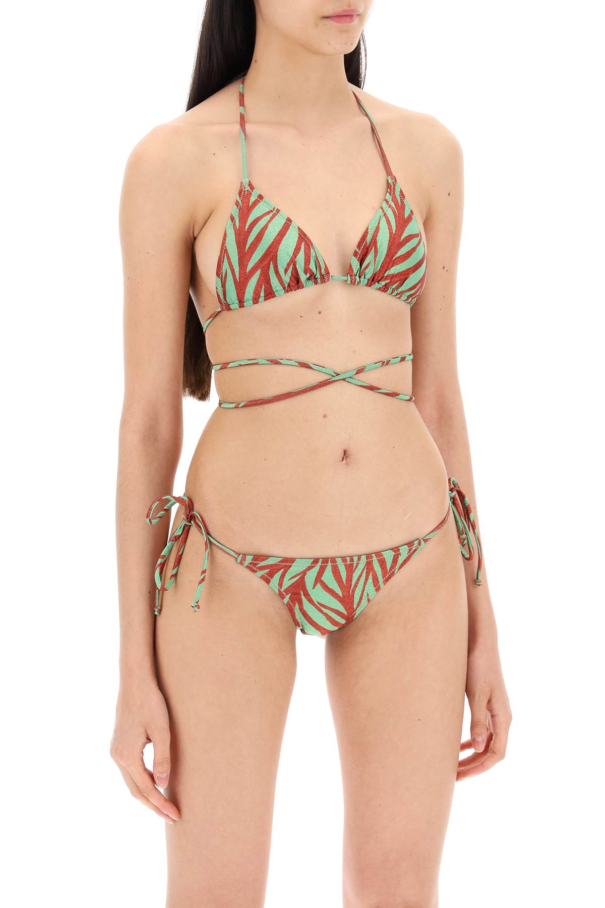 Reina Olga 'animal print miami bikini set