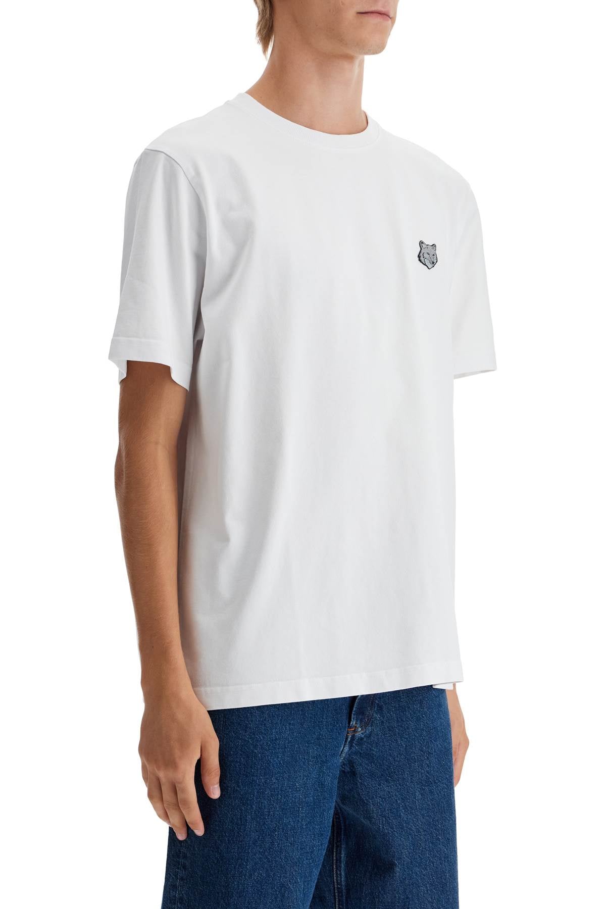 Maison Kitsune 'bold fox head patch t-shirt'