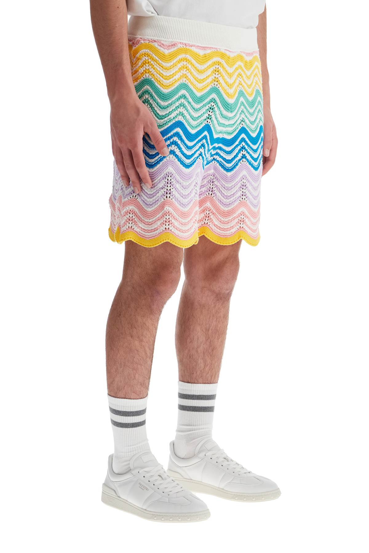 Casablanca "gradient wave knit bermuda shorts