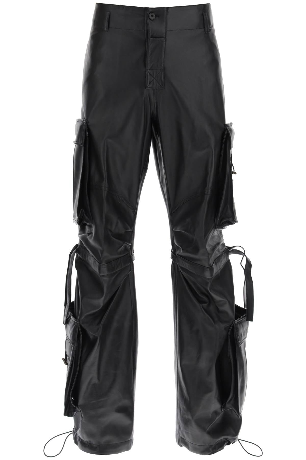 Darkpark Darkpark luis lamb-leather cargo pants