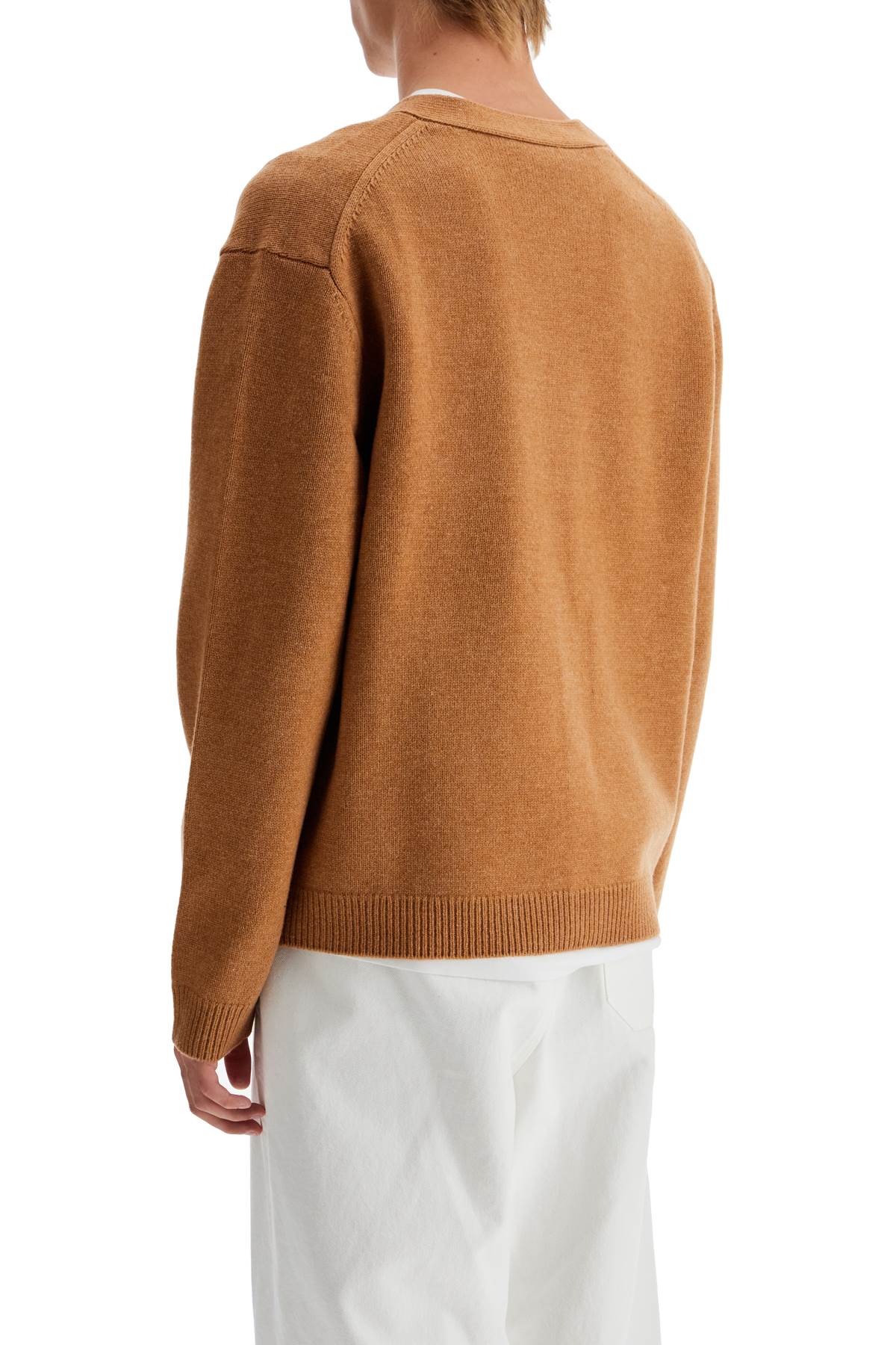 Maison Kitsune 'fox head wool cardigan with