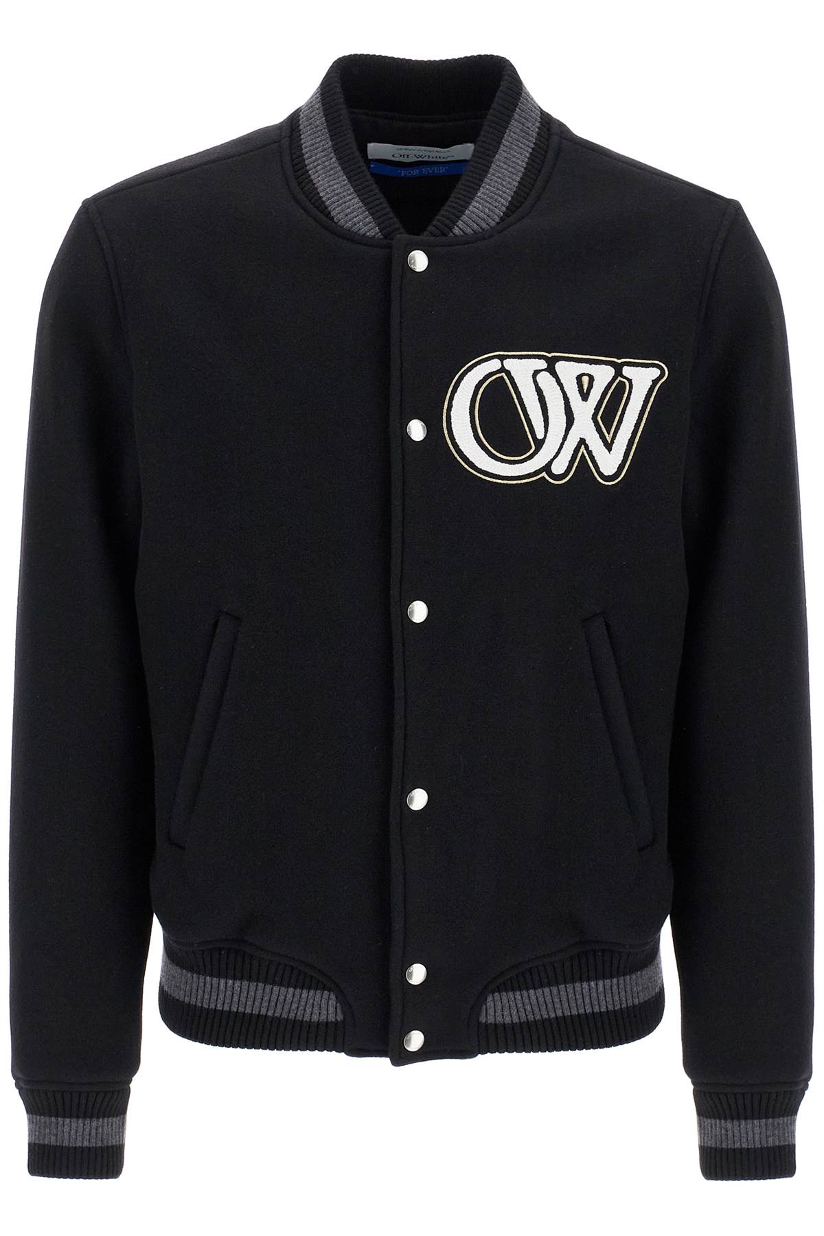 Off White Off-White embroidered lettering varsity