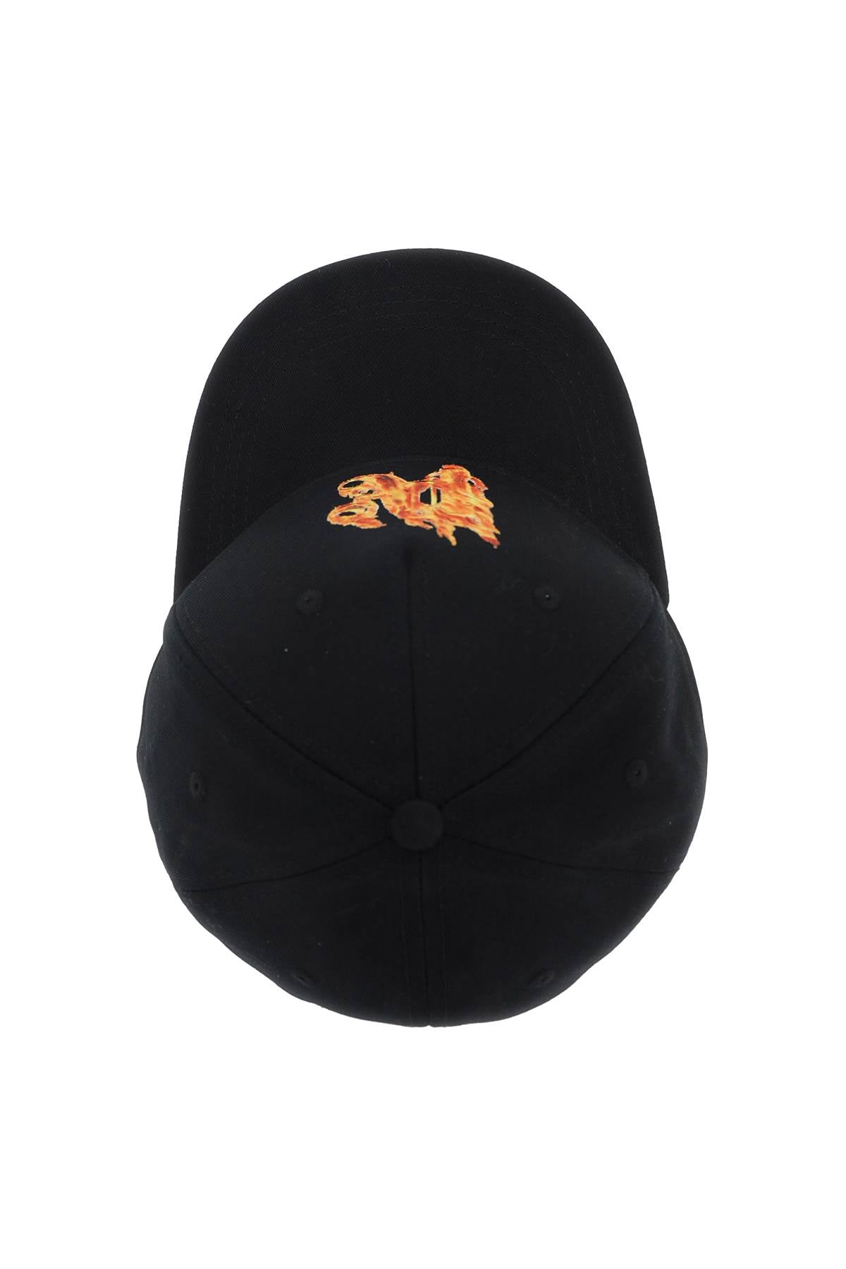 Palm Angels Palm Angels burning monogram baseball cap