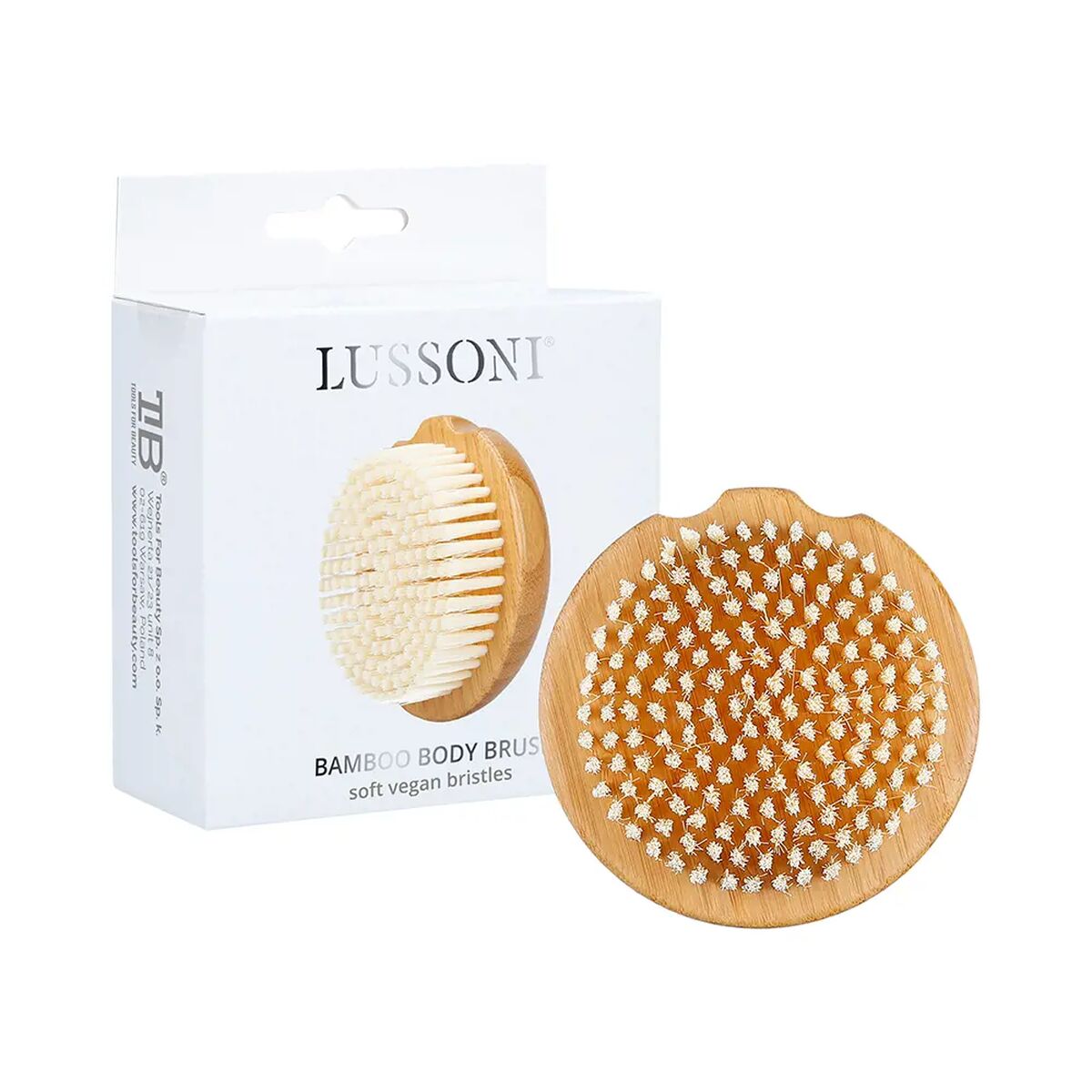 Cleansing and Exfoliating Brush Lussoni Bamboo Circular