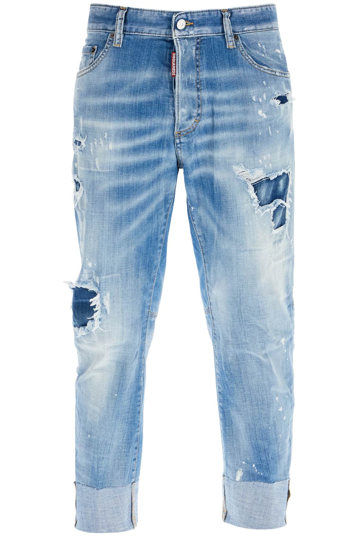 Dsquared2 cropped sailor jeans for