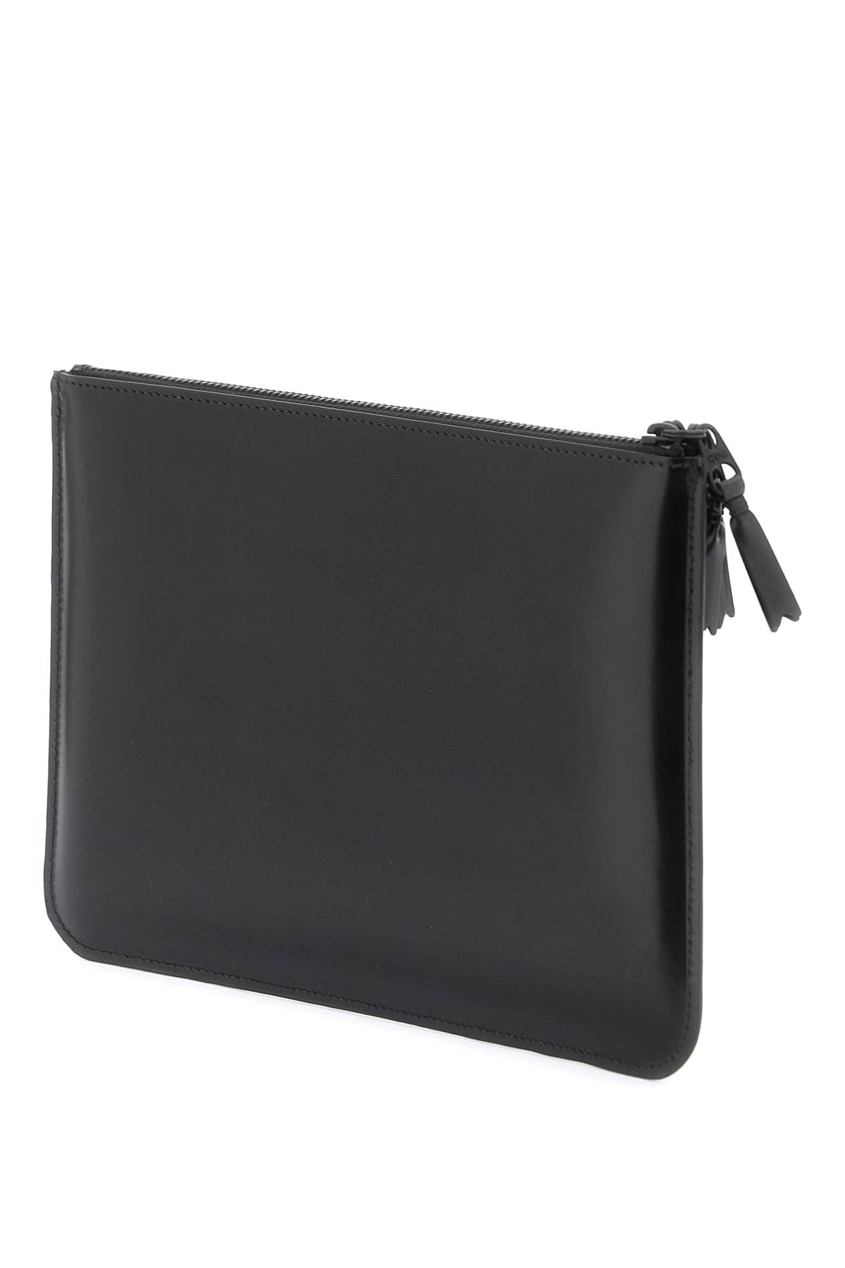 Comme Des Garcons Wallet Comme Des Garcons Wallet brushed leather multi-zip pouch with