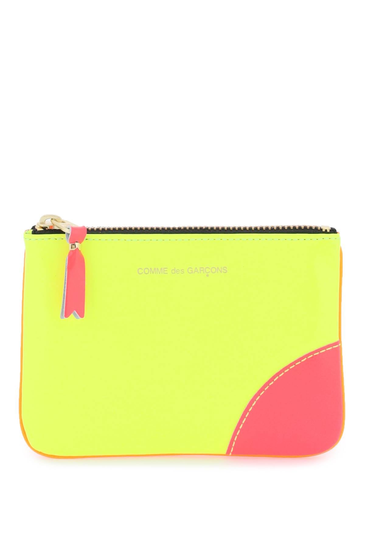 Comme Des Garcons Wallet fluo mini pouch