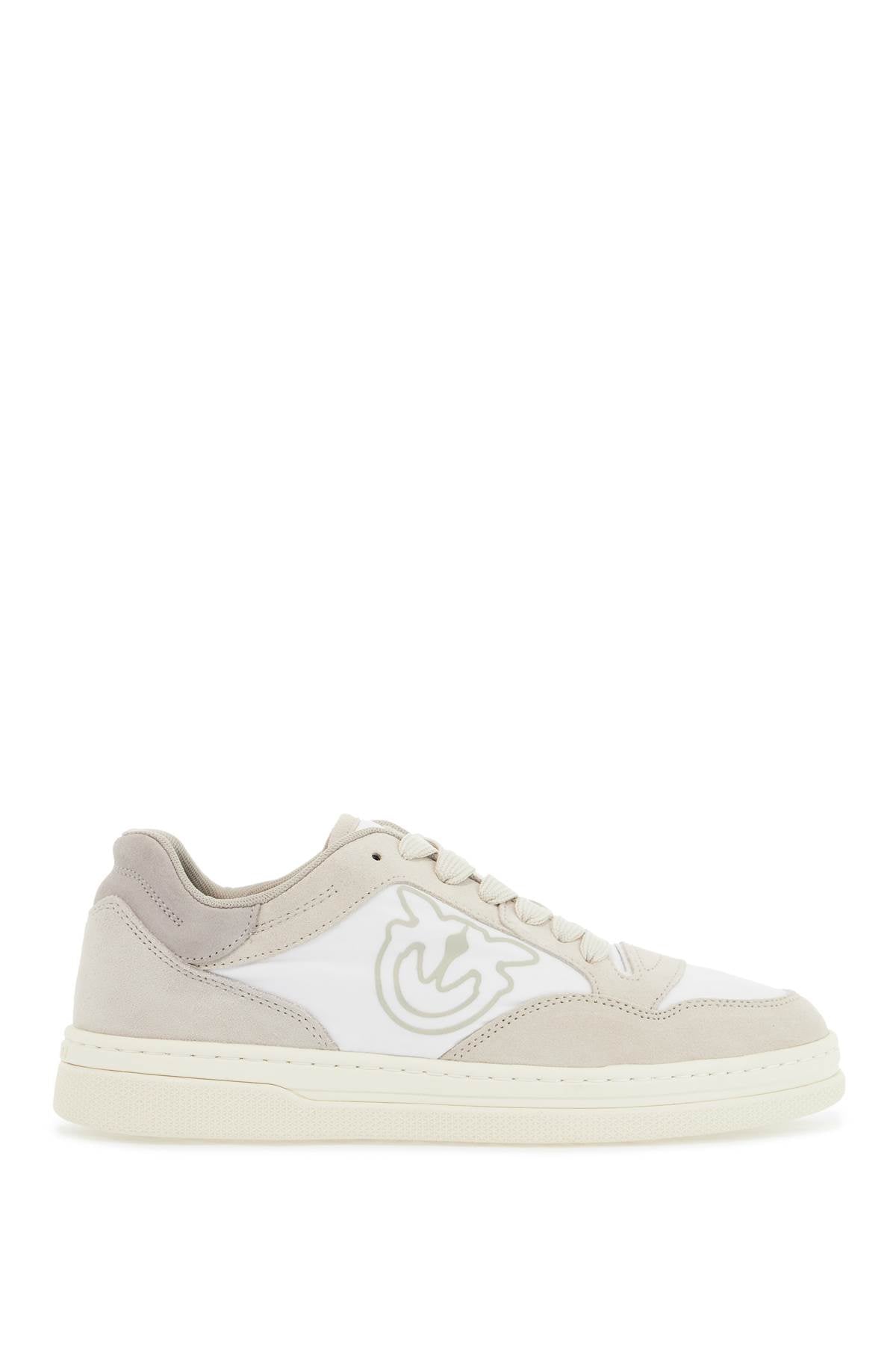 Pinko casual and elegant beige leather sneakers mandy 10