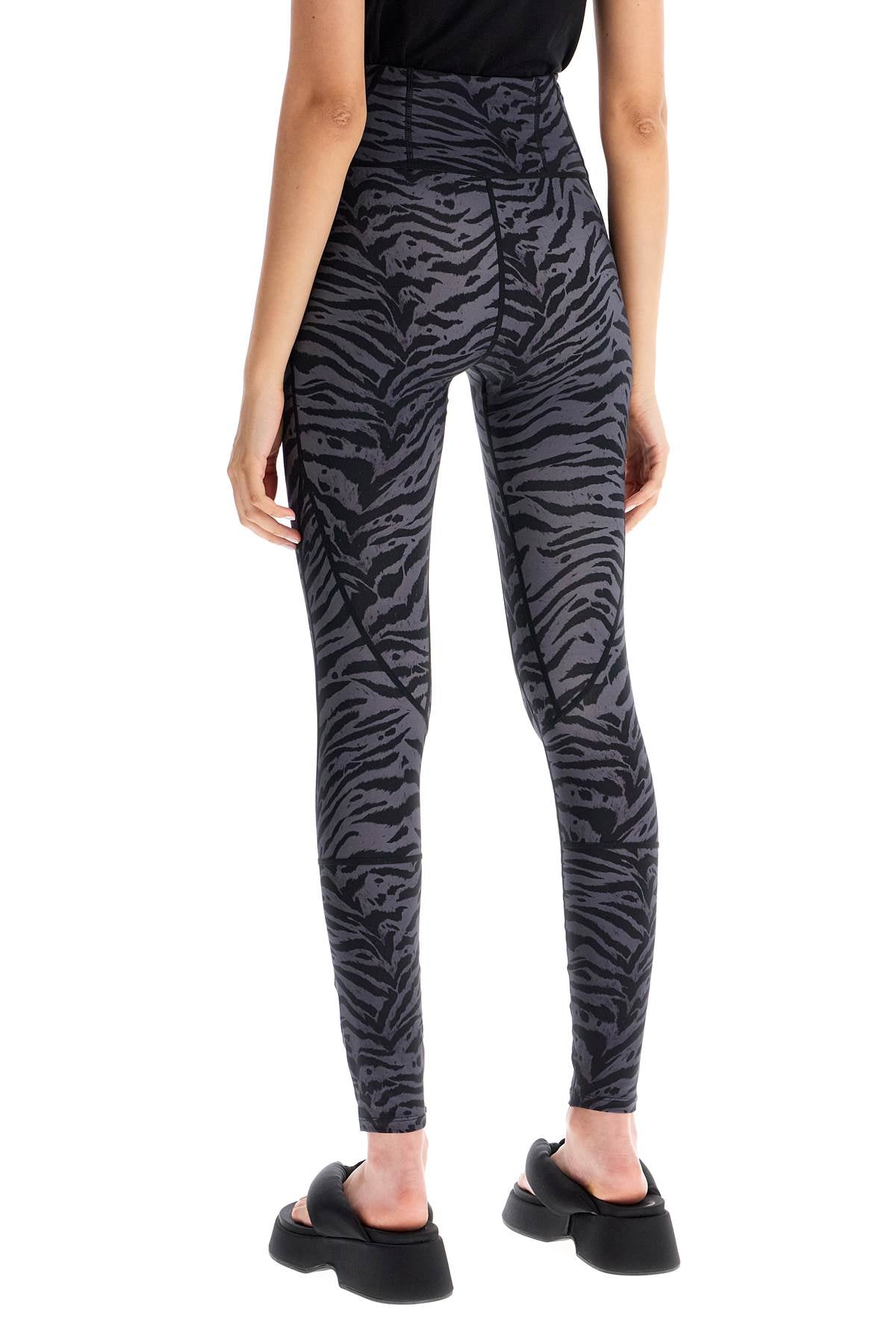 Ganni animal print sports leggings