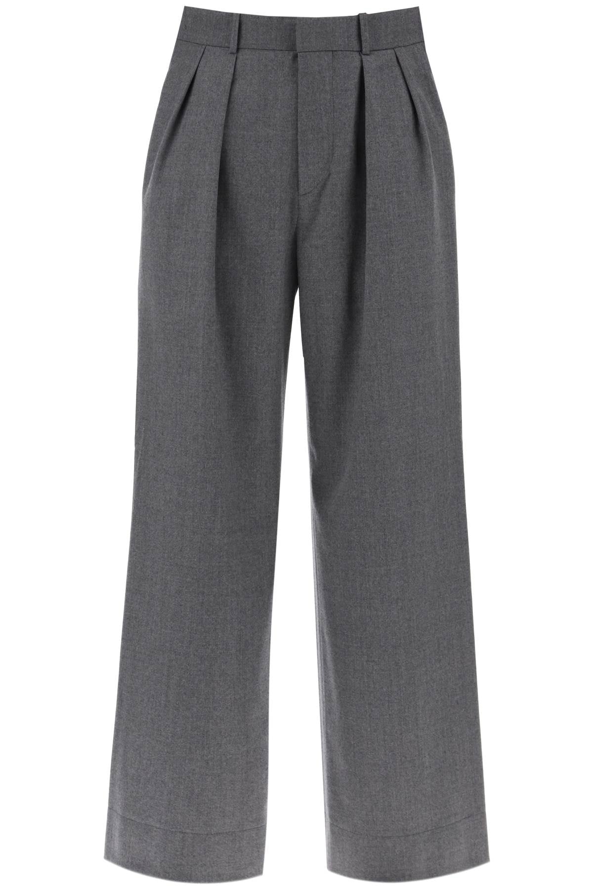 Wardrobe.Nyc Wardrobe.Nyc wide leg flannel trousers for men or