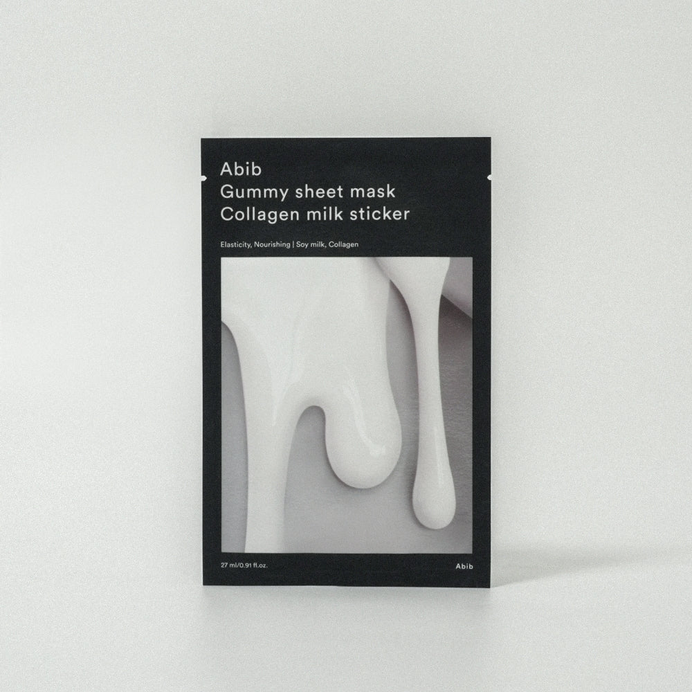 Abib Gummy Sheet Mask Collagen Milk Sticker 27ml X 10ea