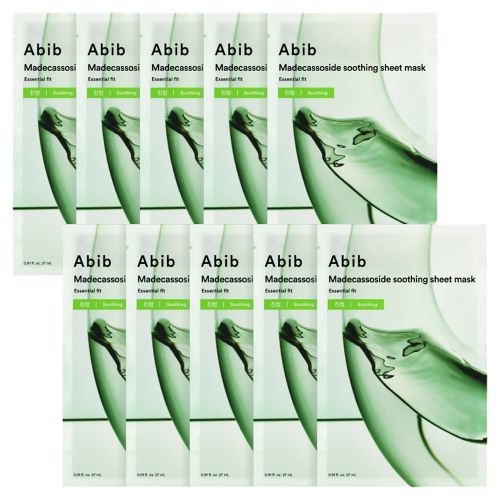 Abib Madecassoside Soothing Sheet Mask 27ml X 10ea