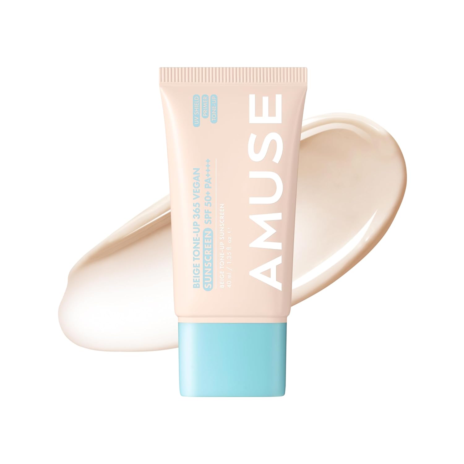 AMUSE Beige Tone Up 365 Vegan Sun Cream SPF50+ PA++++ 40ml