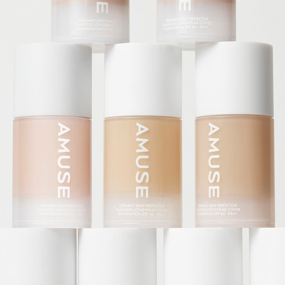 AMUSE Ceramic Skin Perfector Foundation SPF40 PA++ 30ml (4 Colors)